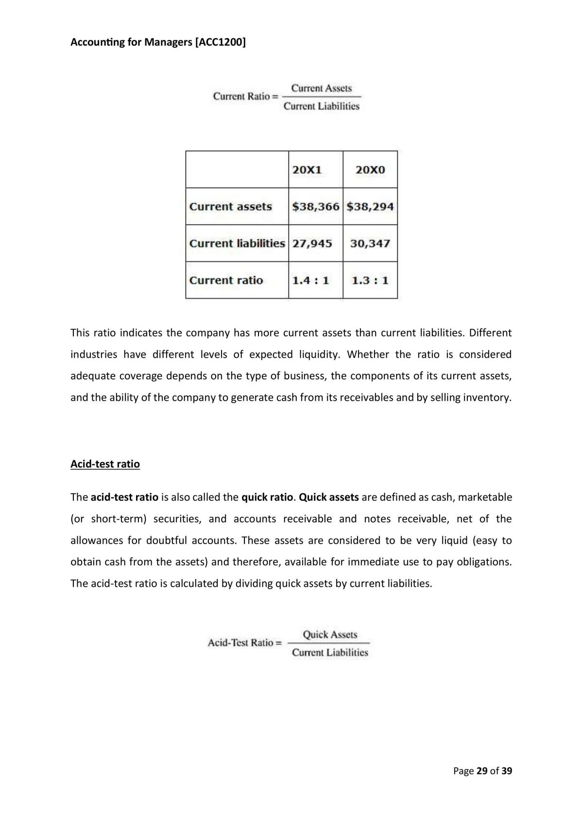 Accounting for Managers Notes - Page 29