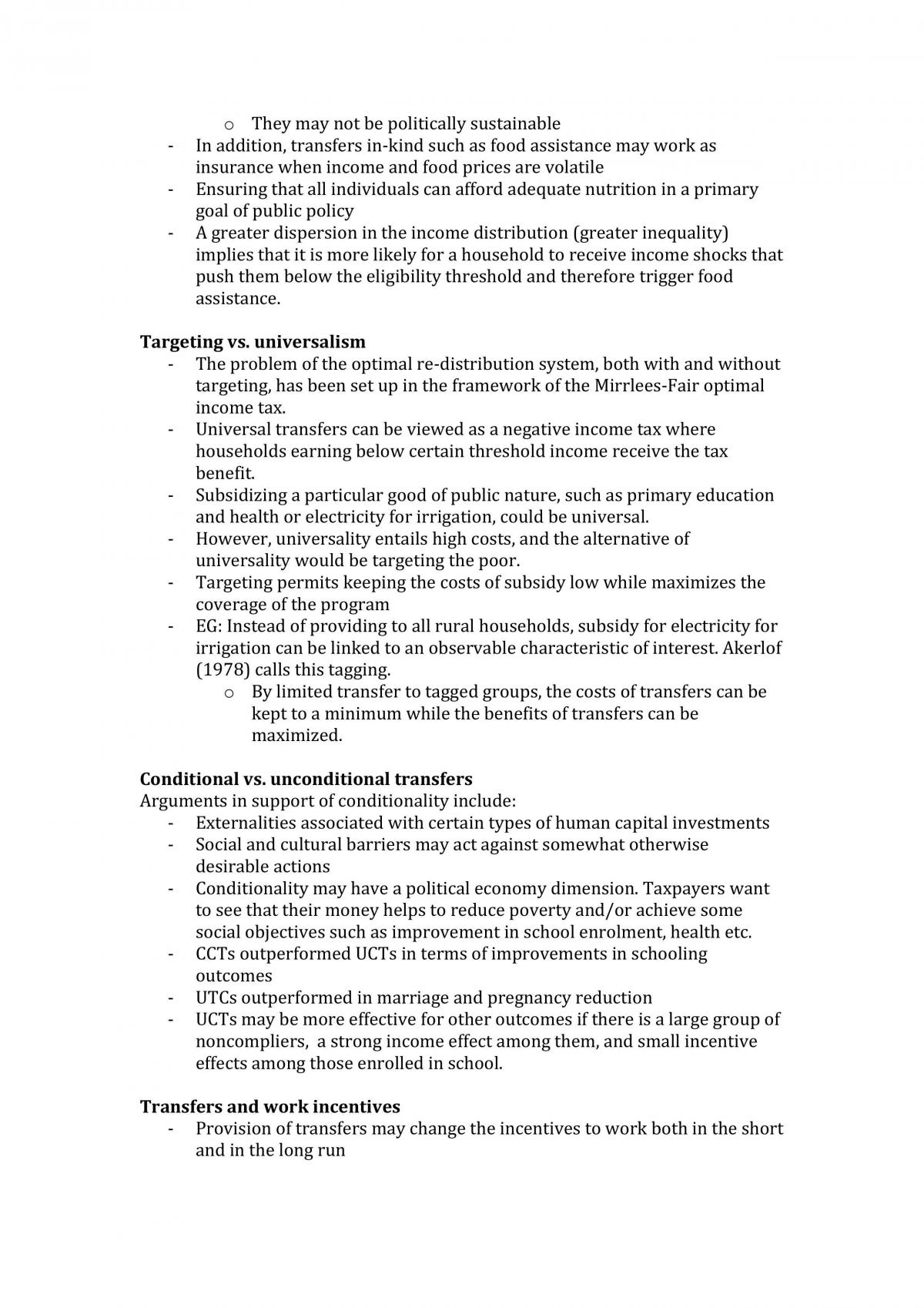 ECOS3002: Development Economics Notes from Lectures and Textbook - Page 15
