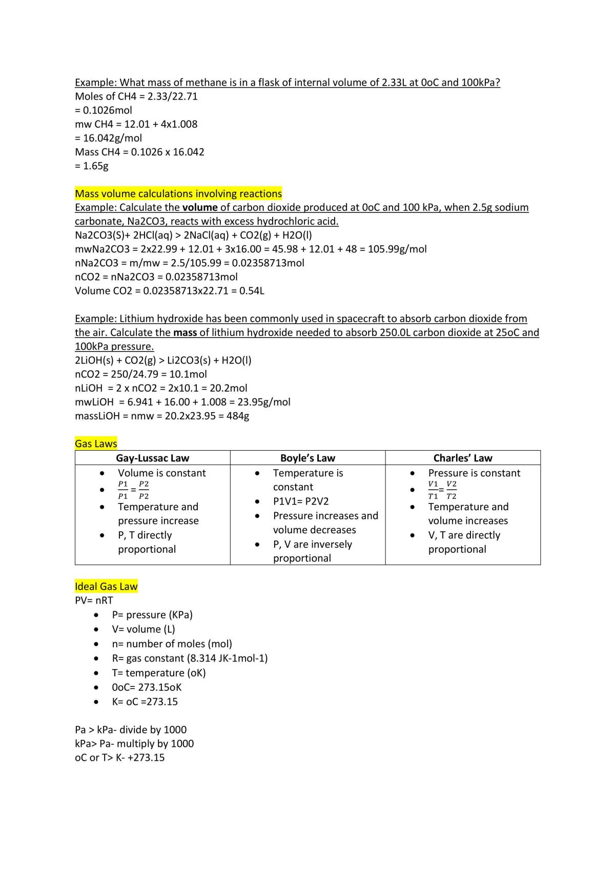 Year 11 Chemistry Preliminary Notes - Page 21