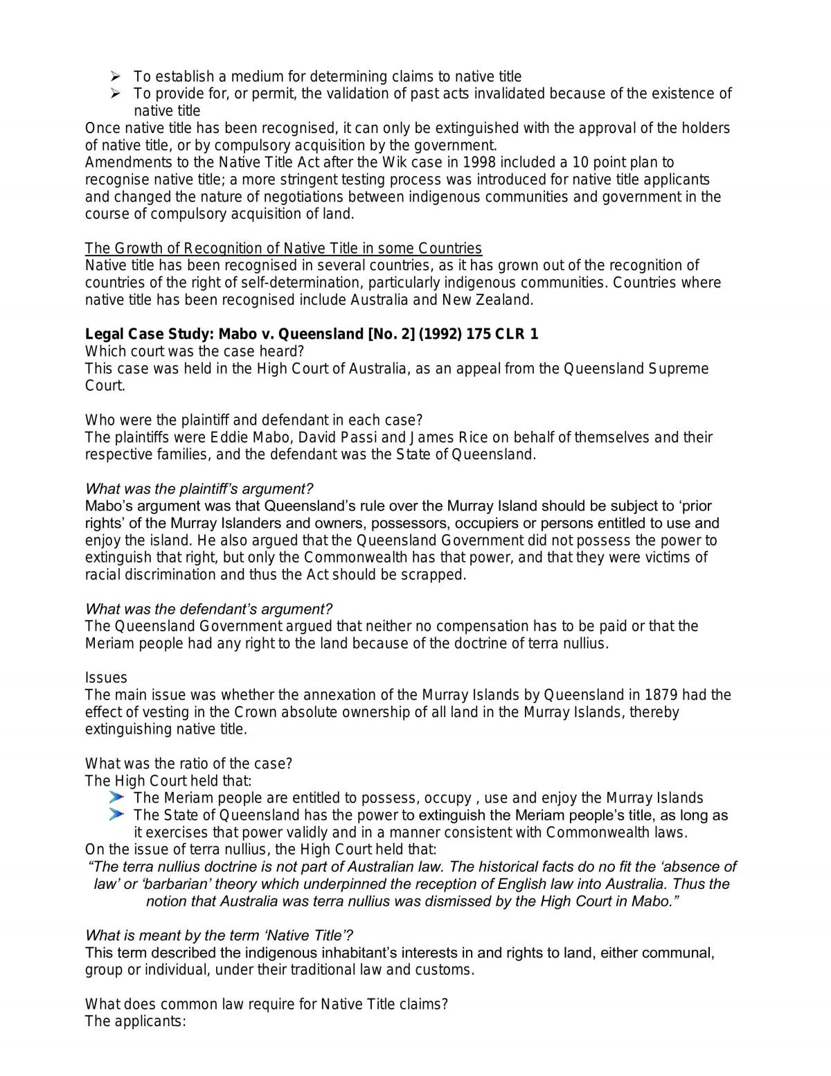 Legal Studies Study Notes - Page 23