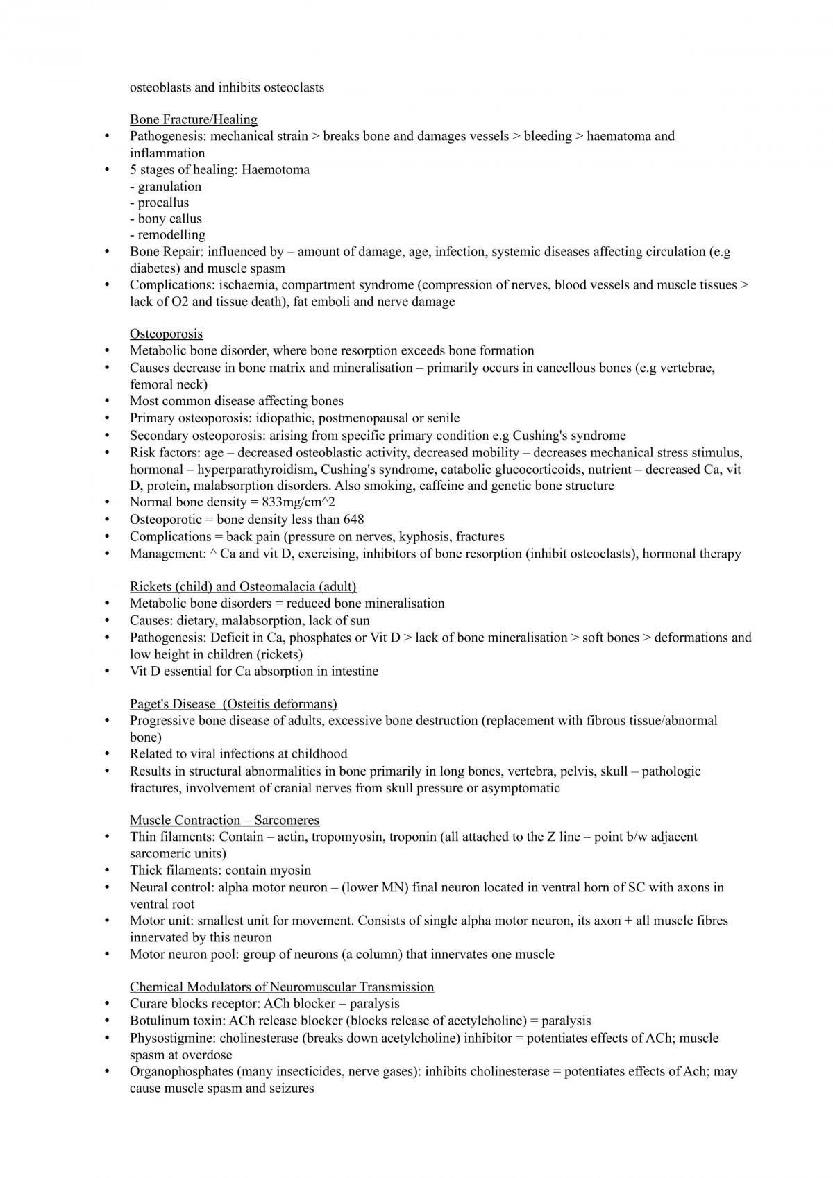HUBS 2505 Pathophysiology - Page 33