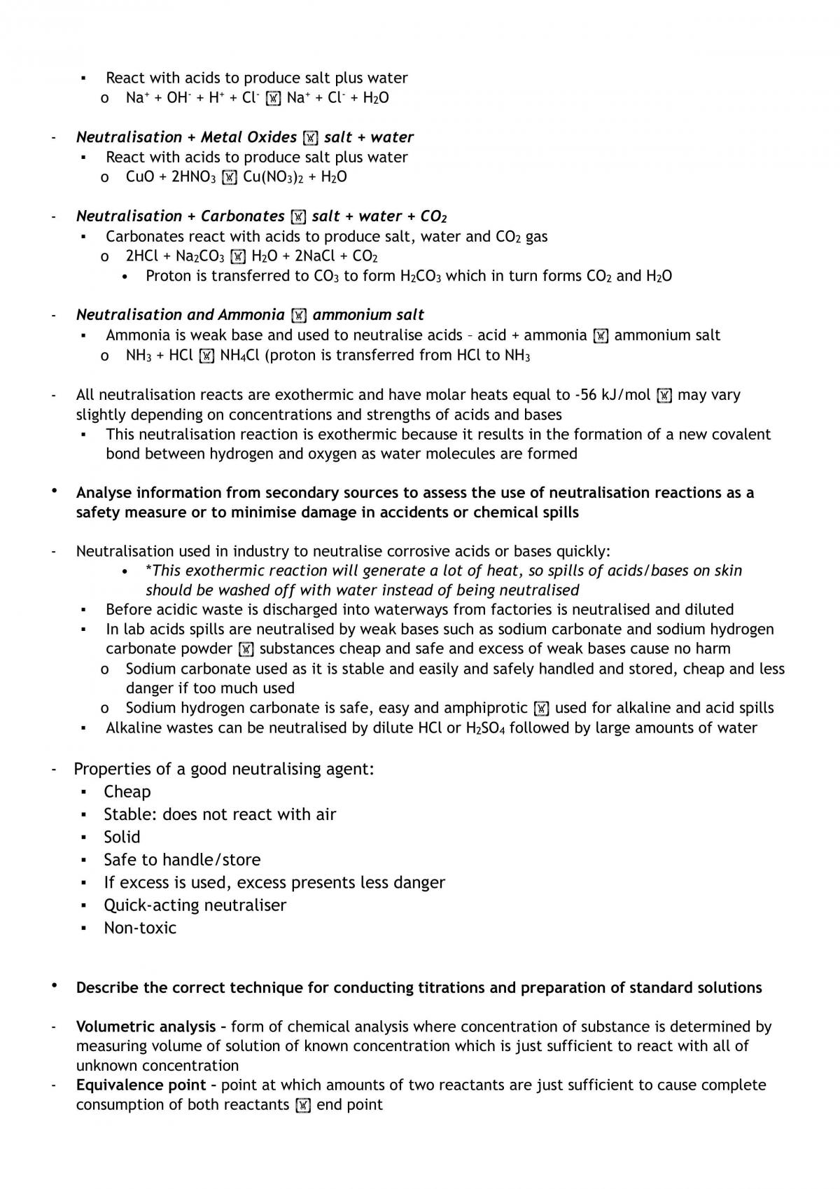 HSC Chemistry- Acidic Environment - Page 19