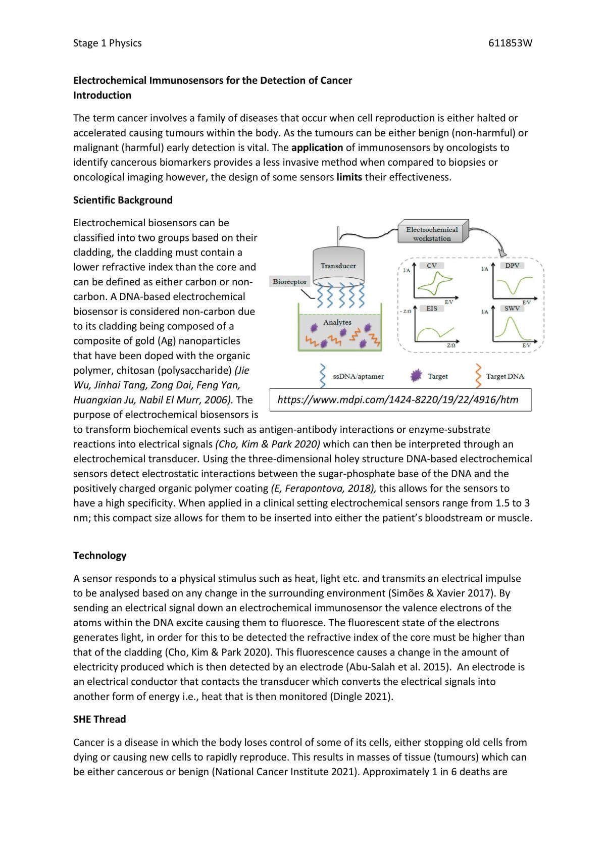 Electrochemical Immunosensors for the Detection of Cancer - Page 3