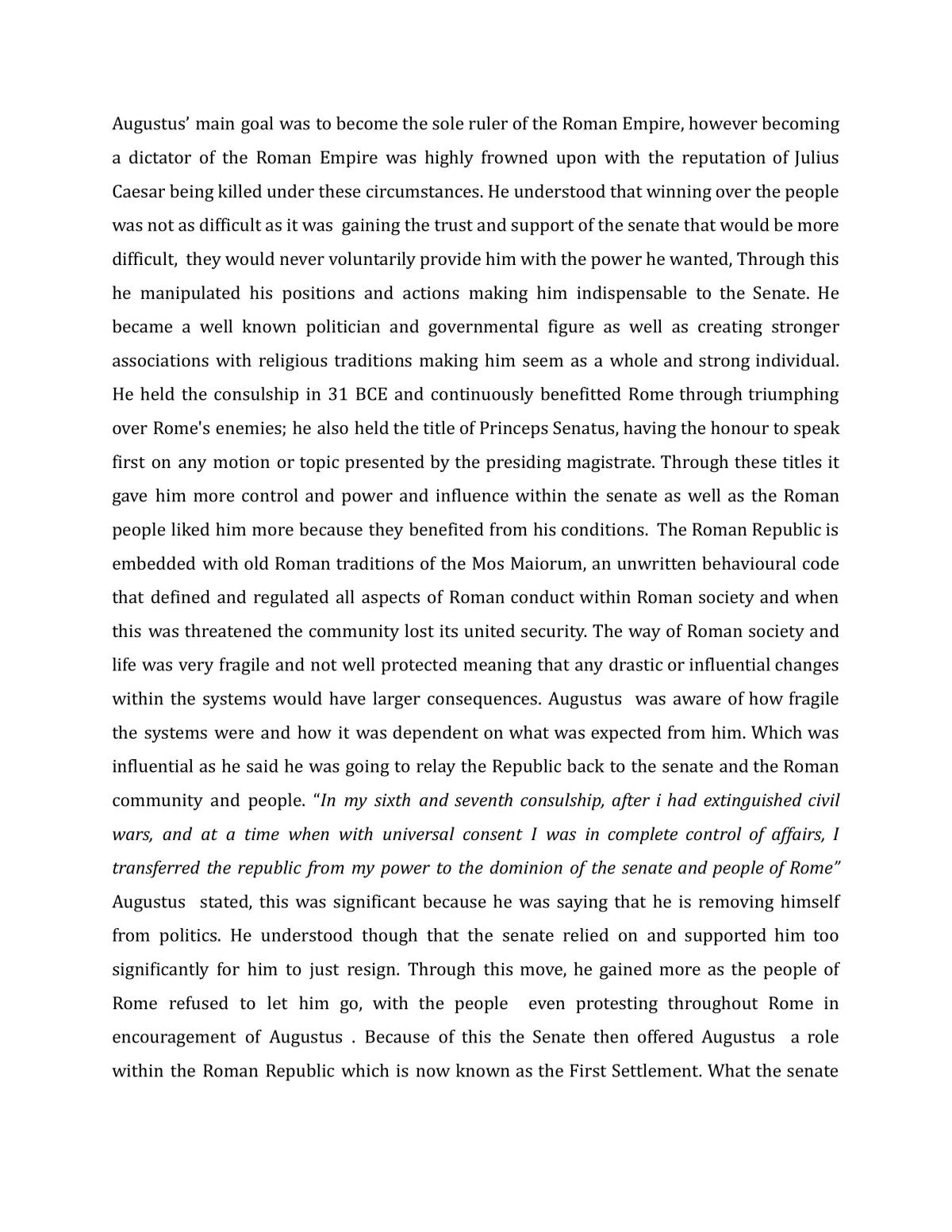 AS 91397 (34) Demonstrate understanding of significant - 3891810.4 Augustus Caesar   - Page 16