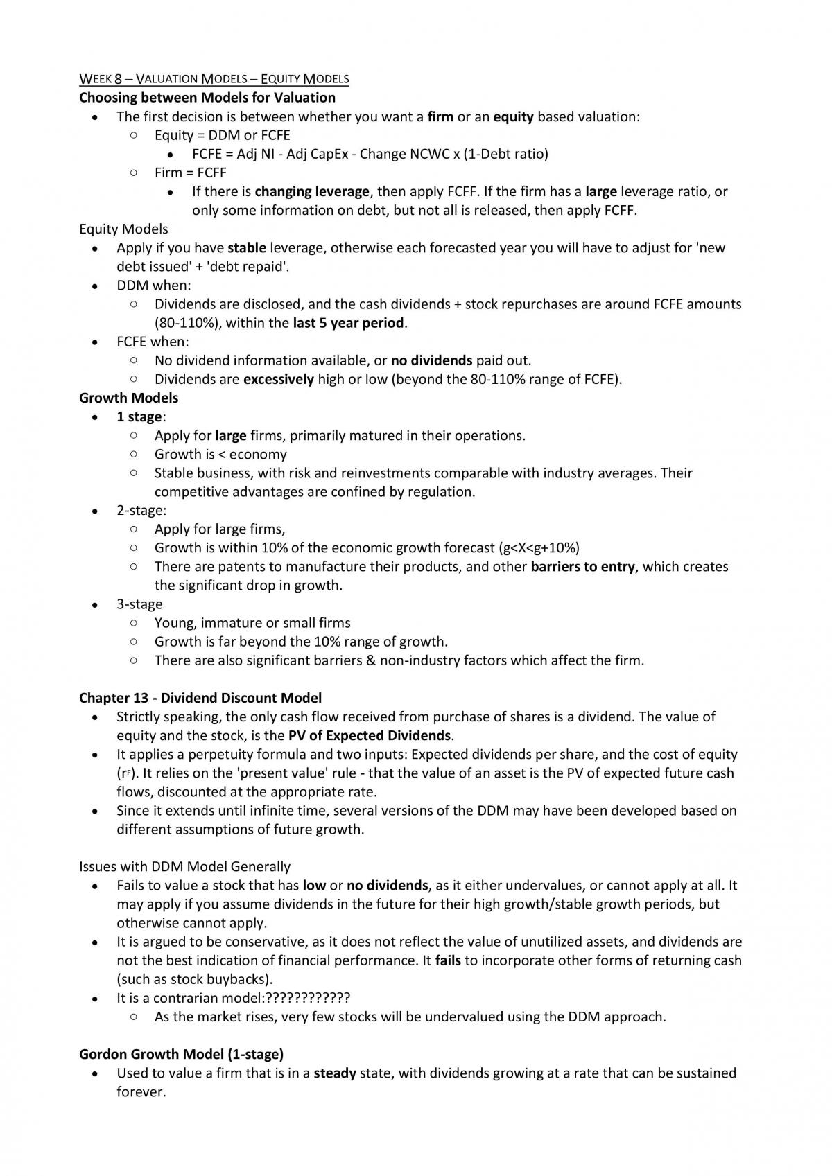 FINS3641 Finals Notes - Page 23