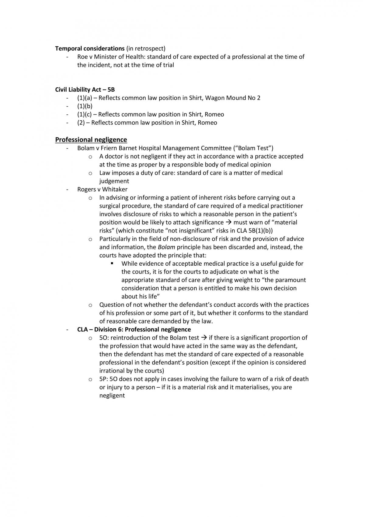 Torts Full Notes - Page 22
