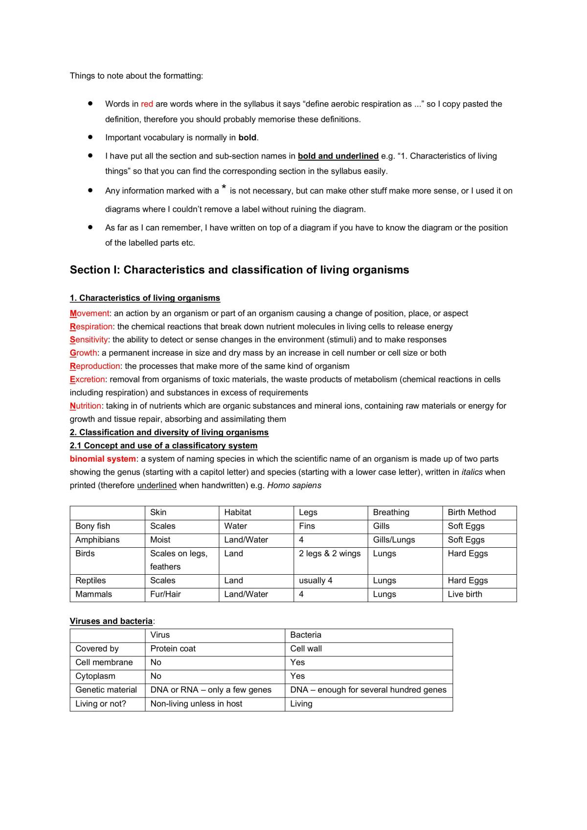 AQA biology full summary notes  - Page 3