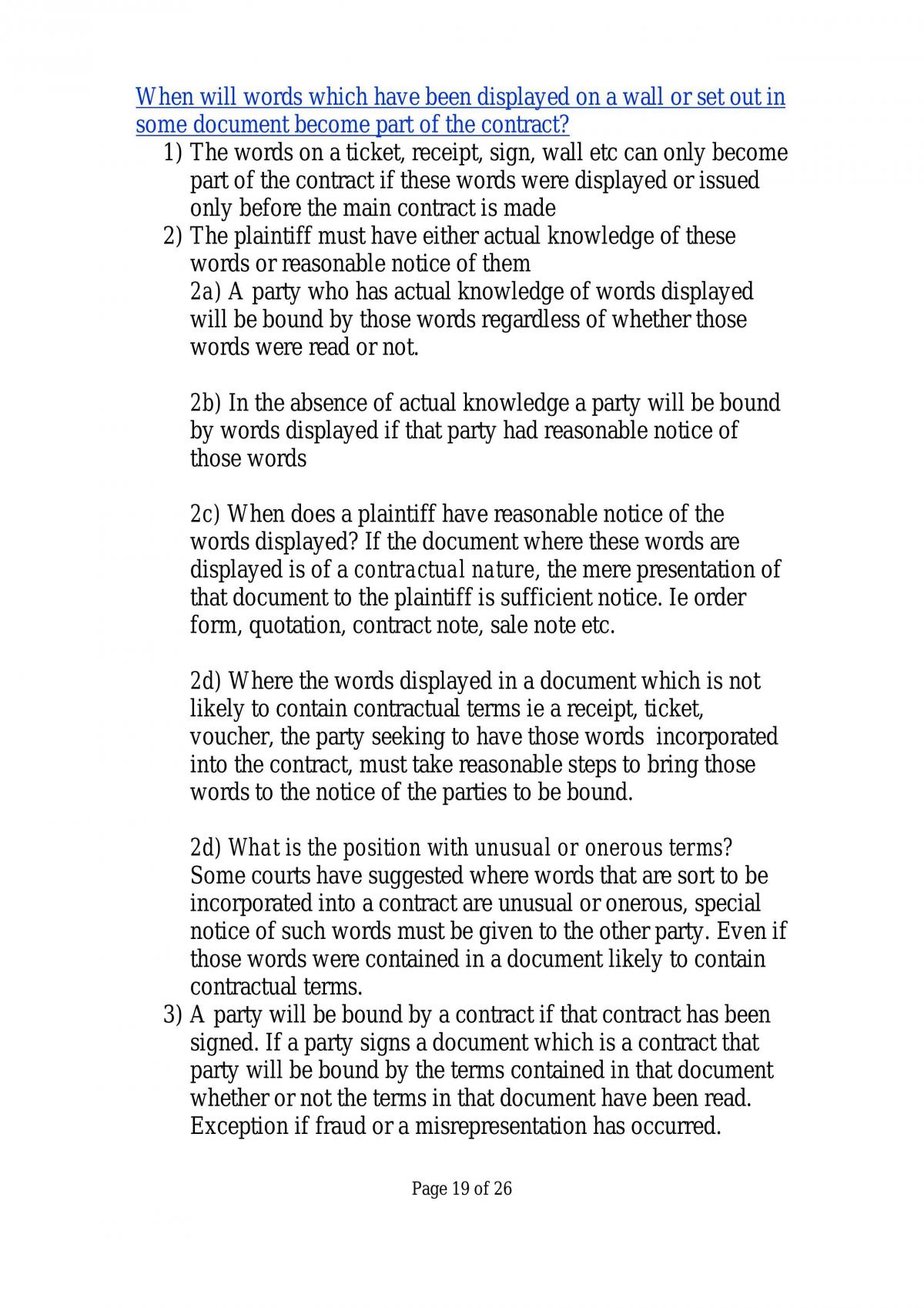 Lecture & Tute Summary Notes - Page 19