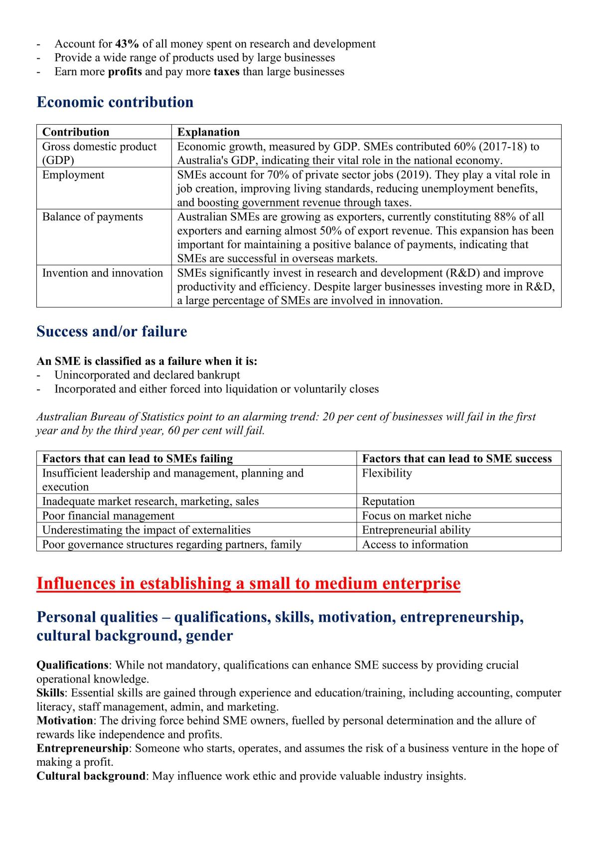 Business studies preliminary notes - concise + summarised - Page 20