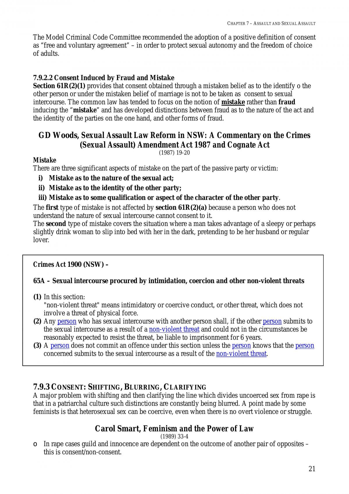 Criminal Law 2 - Assault - Page 21