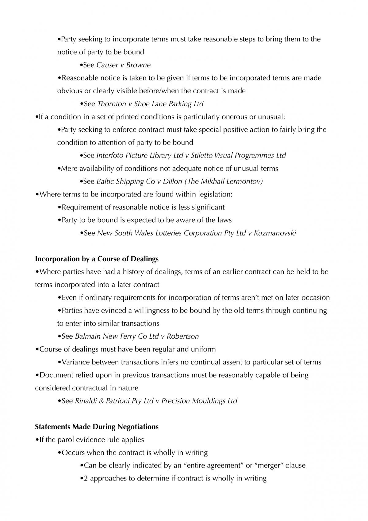 Complete Study Notes for Contract Law A - Page 36