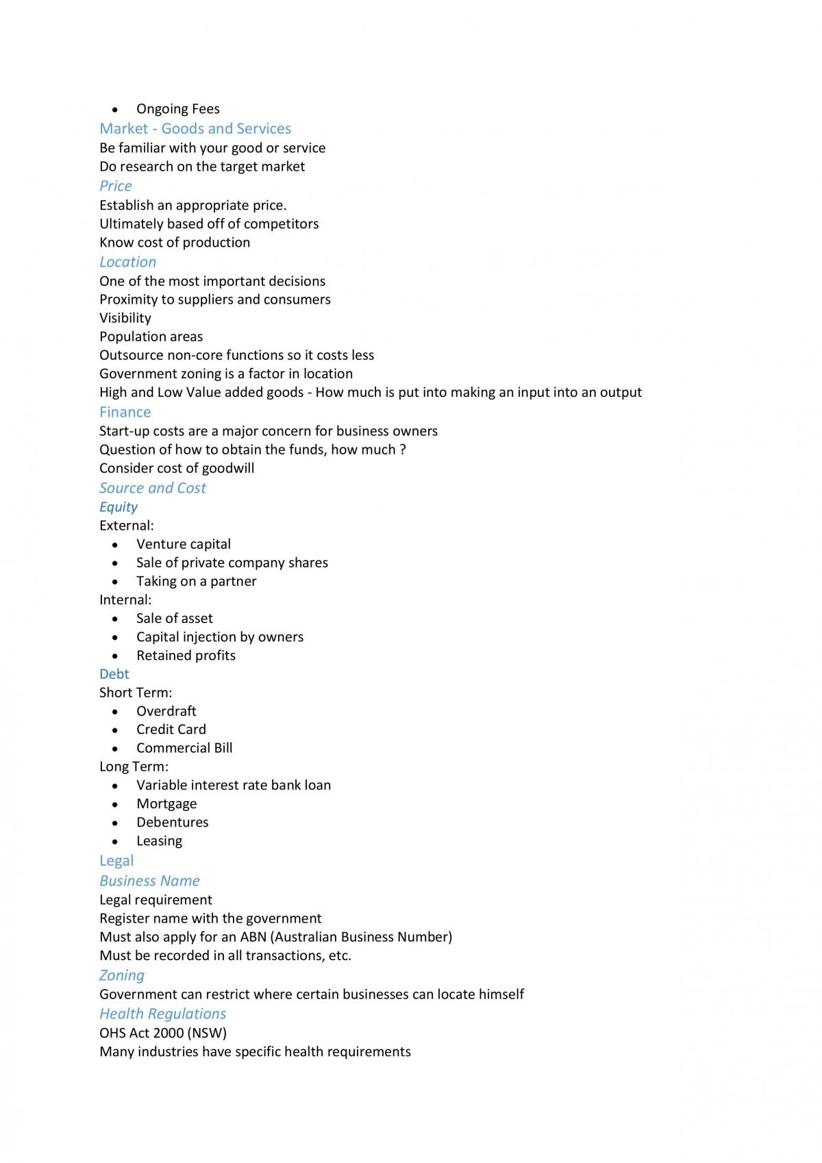 Preliminary Business Notes - Page 15