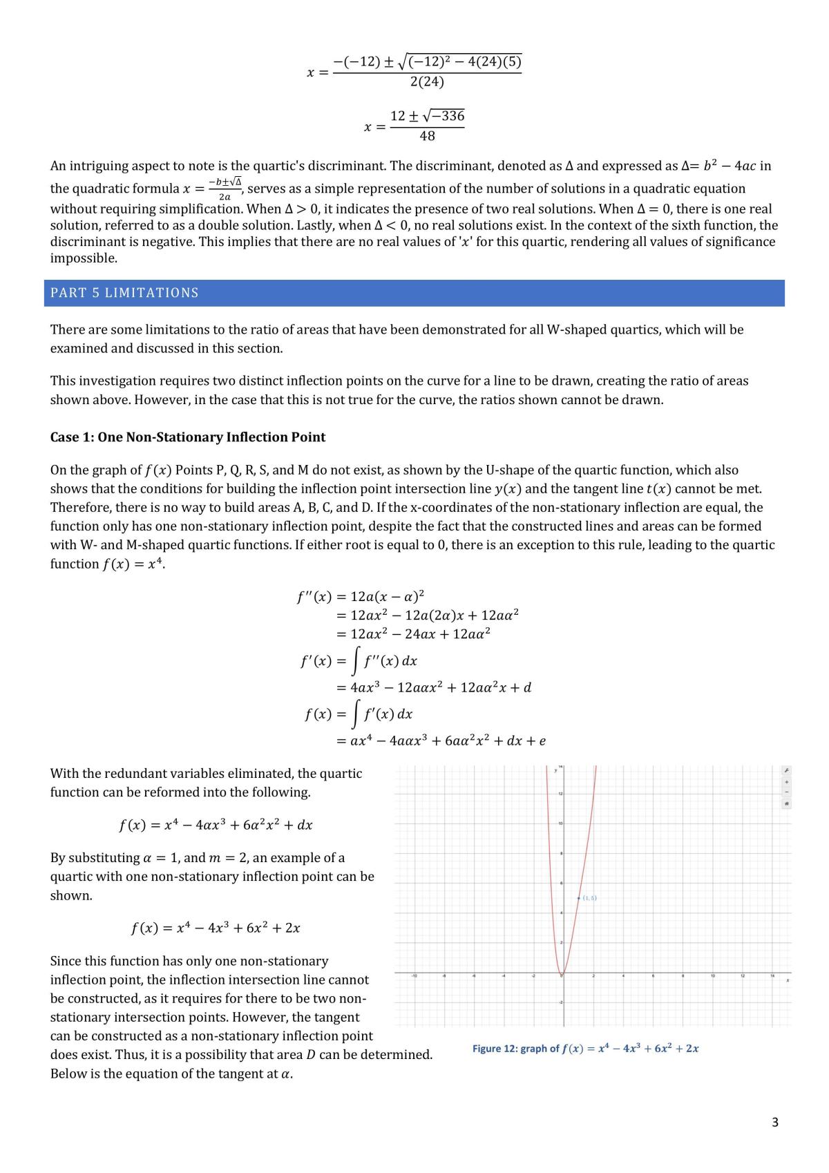 Ratio of Areas in a Quartic Function   - Page 13