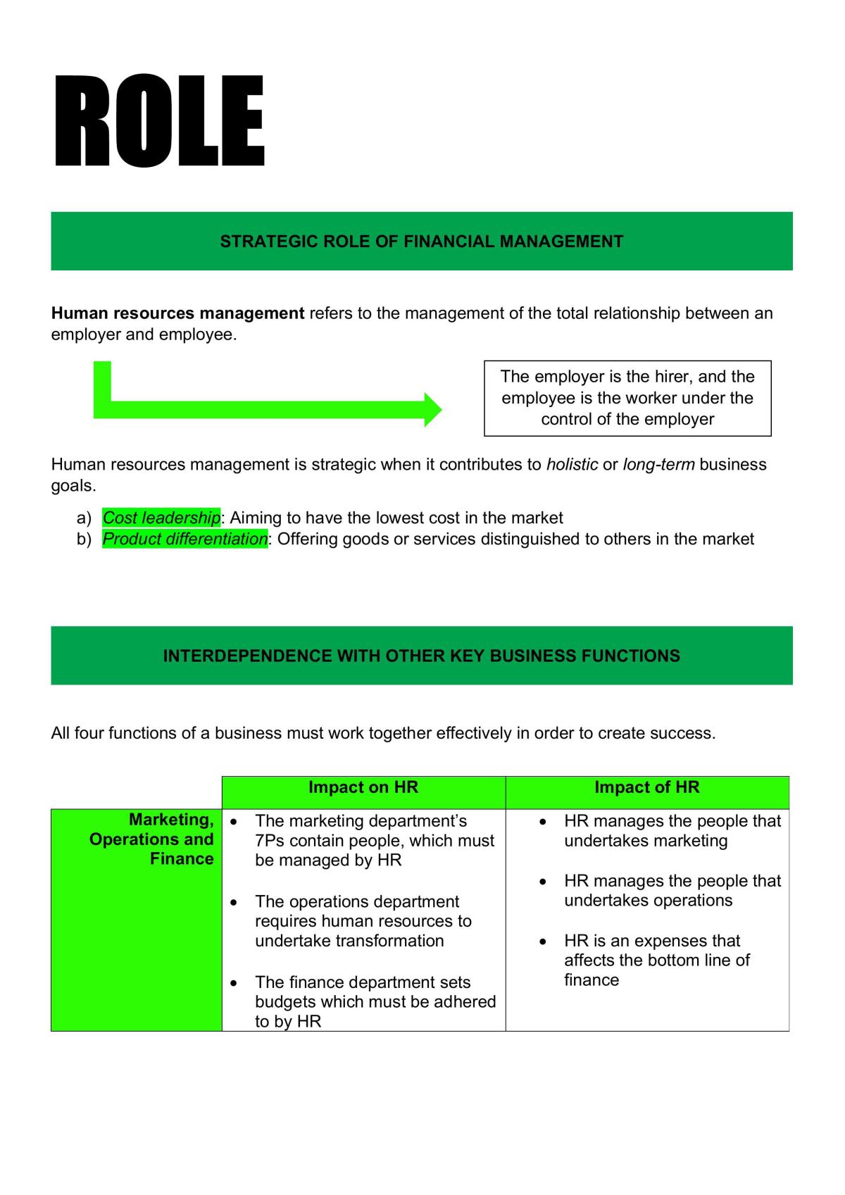 Band 6 Study Notes Business Studies HR - Page 3