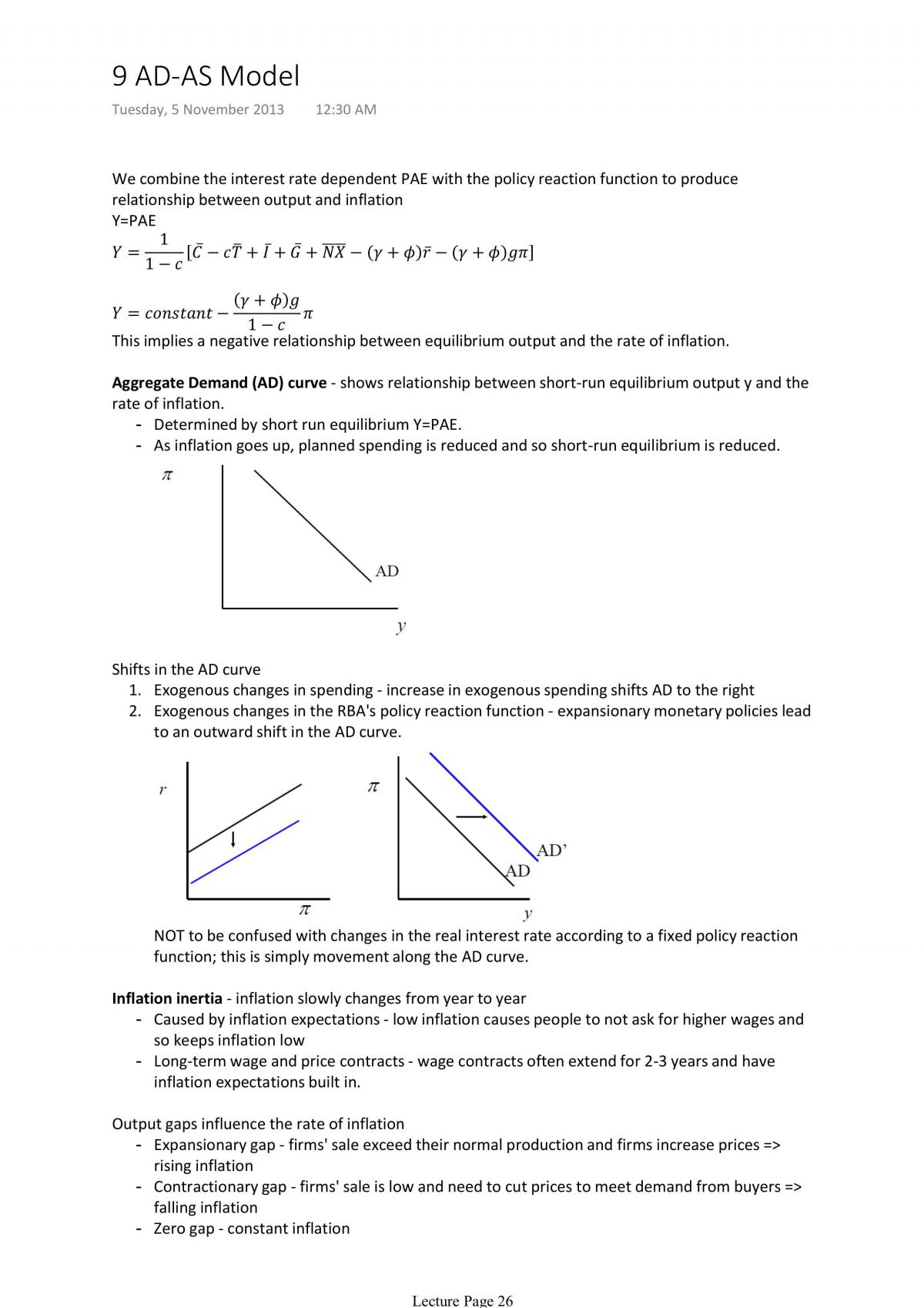 Macroeconomics 1 Study Notes - Page 26