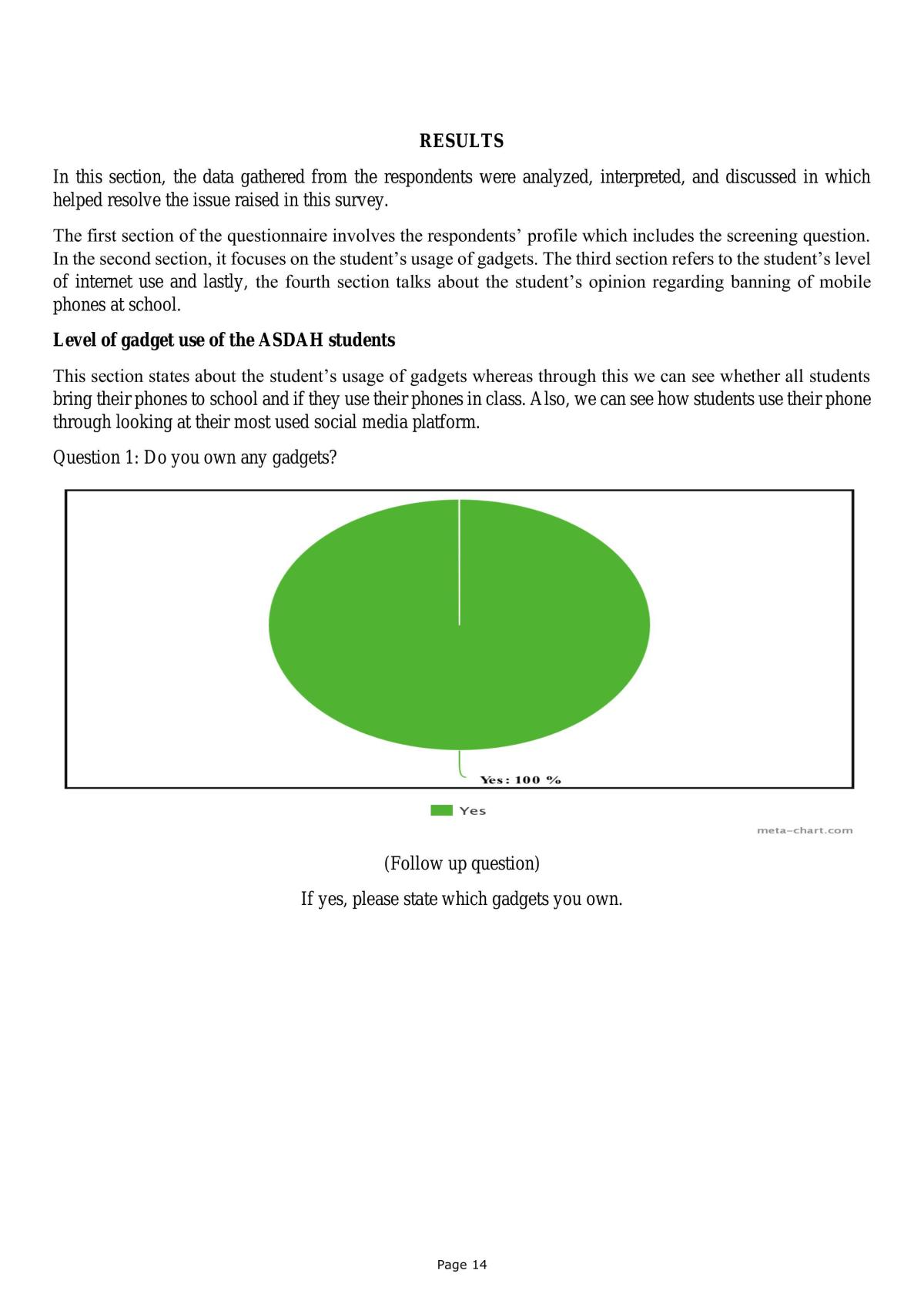 Questionnaire Design  - Page 14