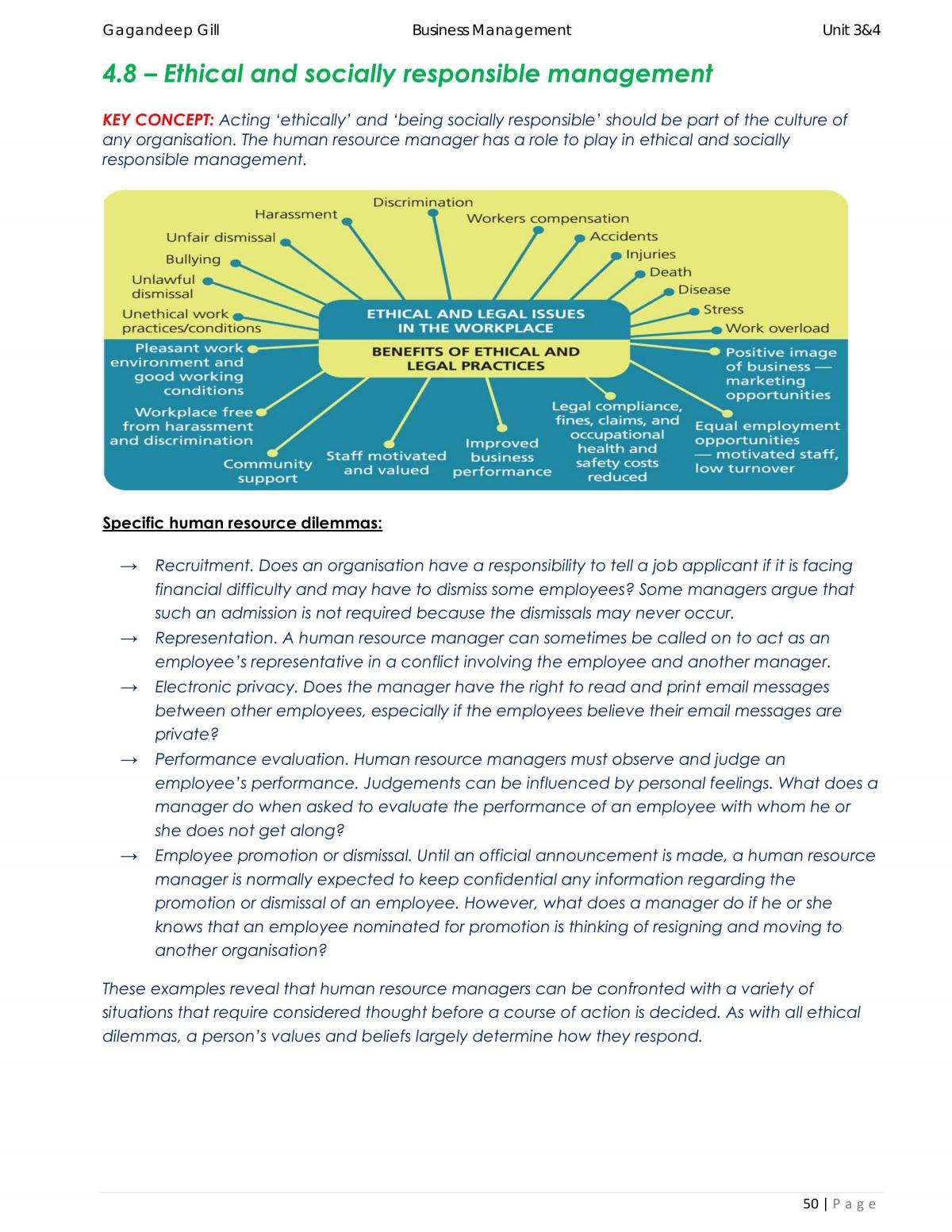 Business Management Notes 3 &4 - Page 51