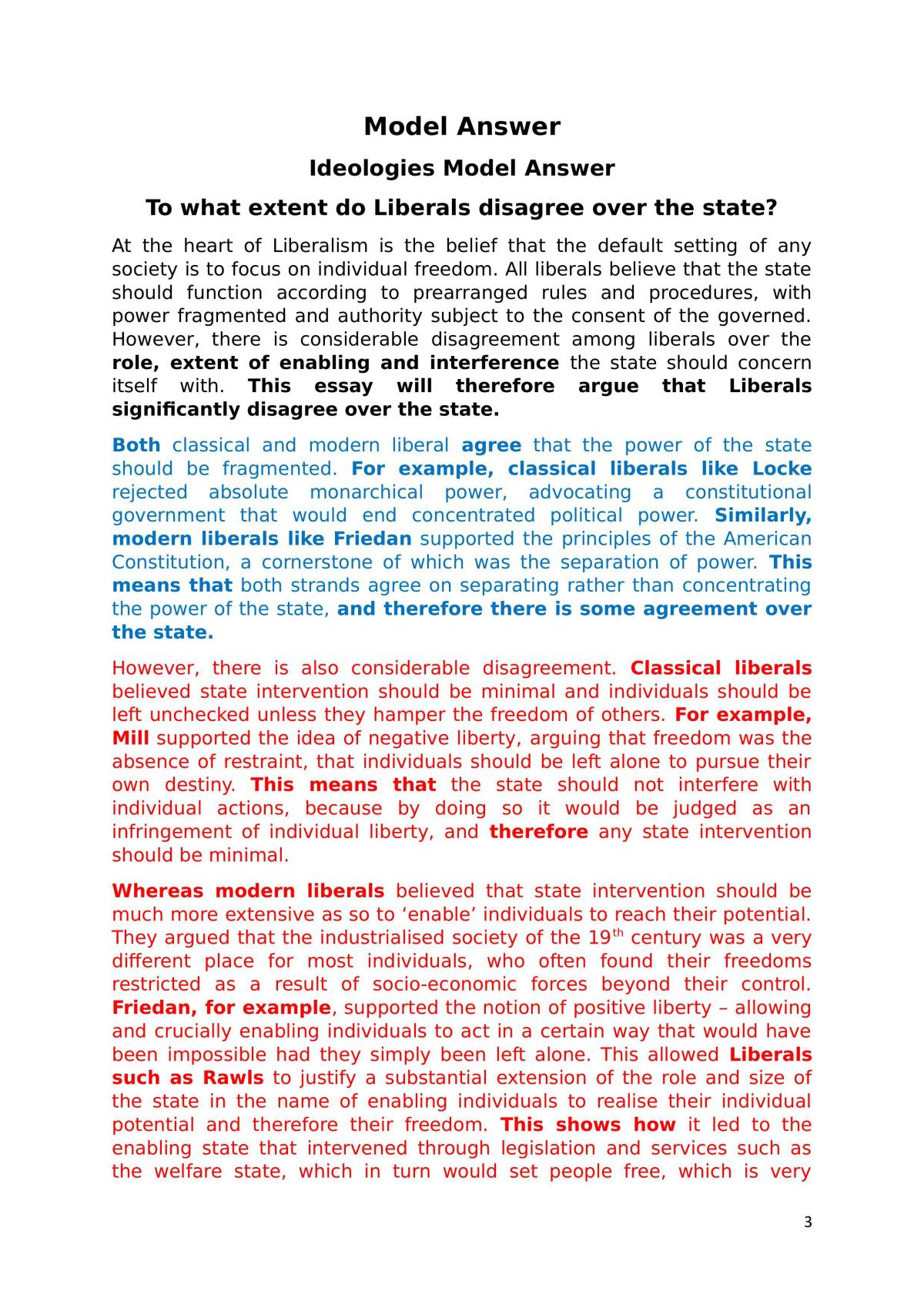 Ideologies Revision Guide - Page 3