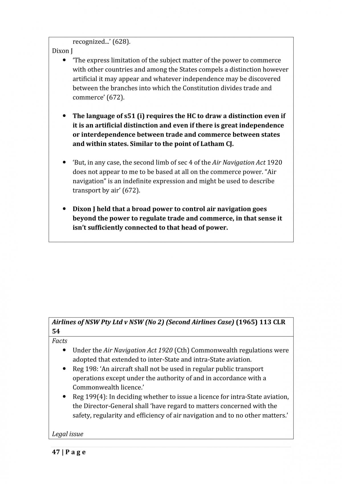 Study guide of Constitutional Law which can be used as study material and can be taken into an exam.  - Page 48