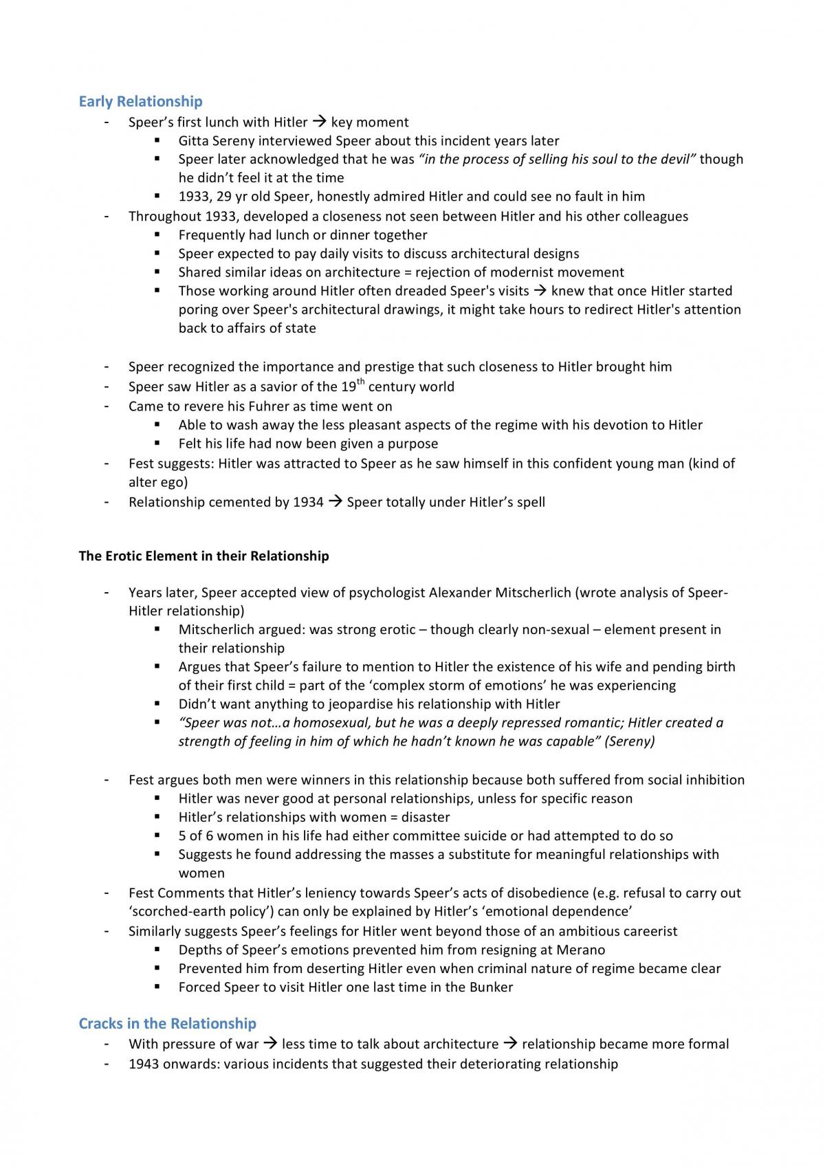 Albert Speer (1905 - 1981) Study Notes - Page 21