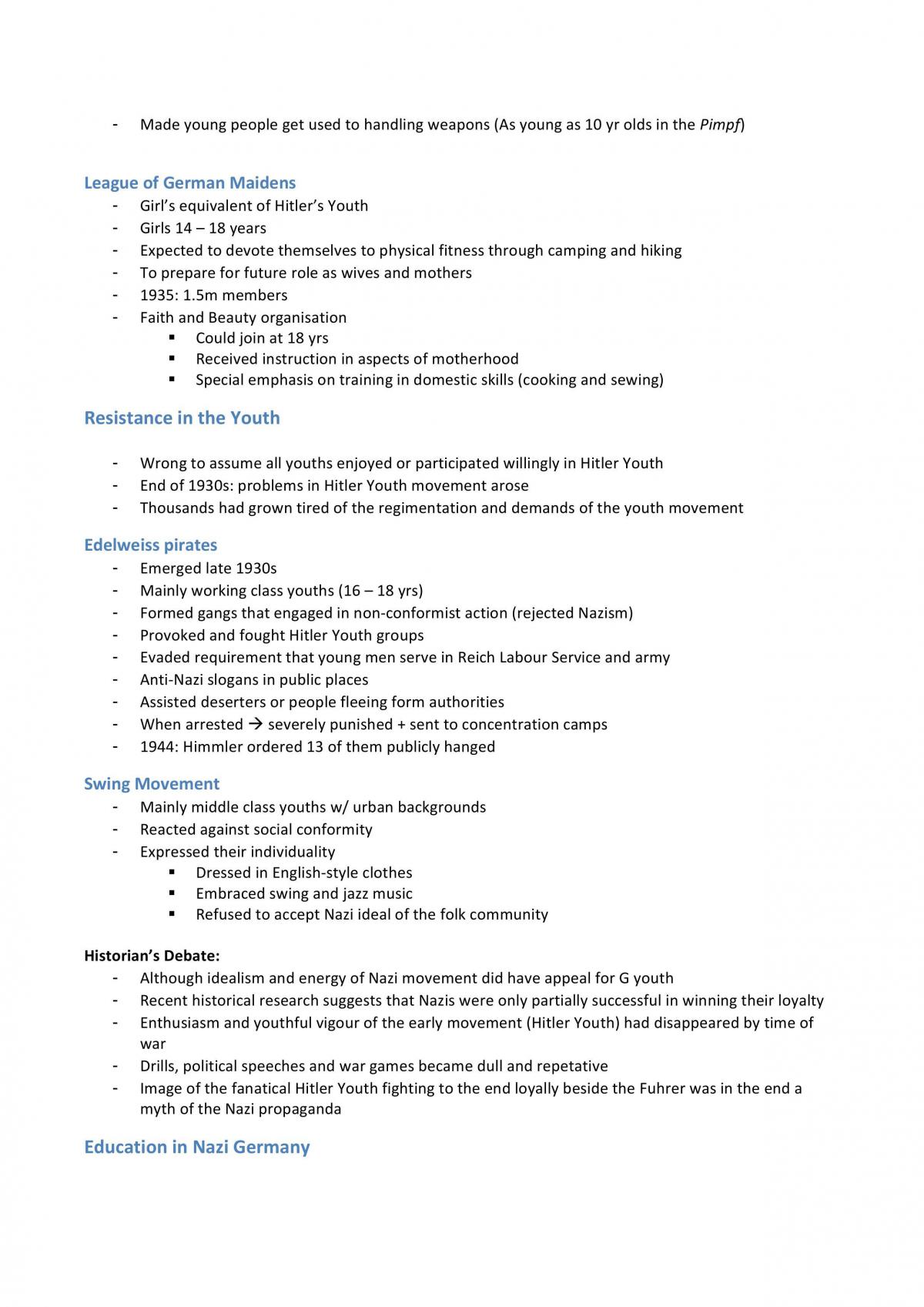 Germany 1918 - 1939 [Study Notes] - Page 24