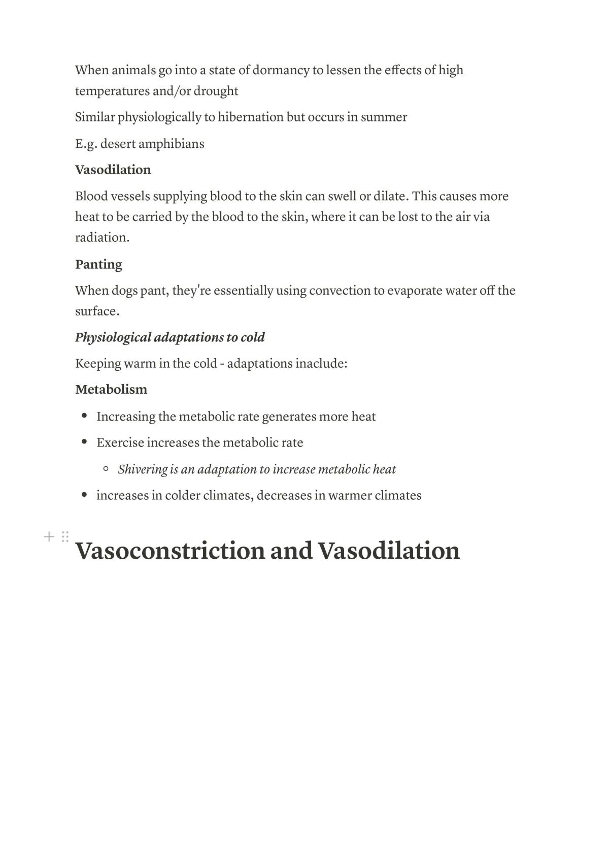 Thermoregulation - Unit Four (Bio) - Page 15