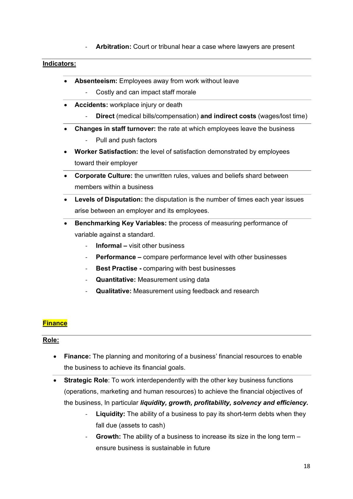 Business notes  - Page 18