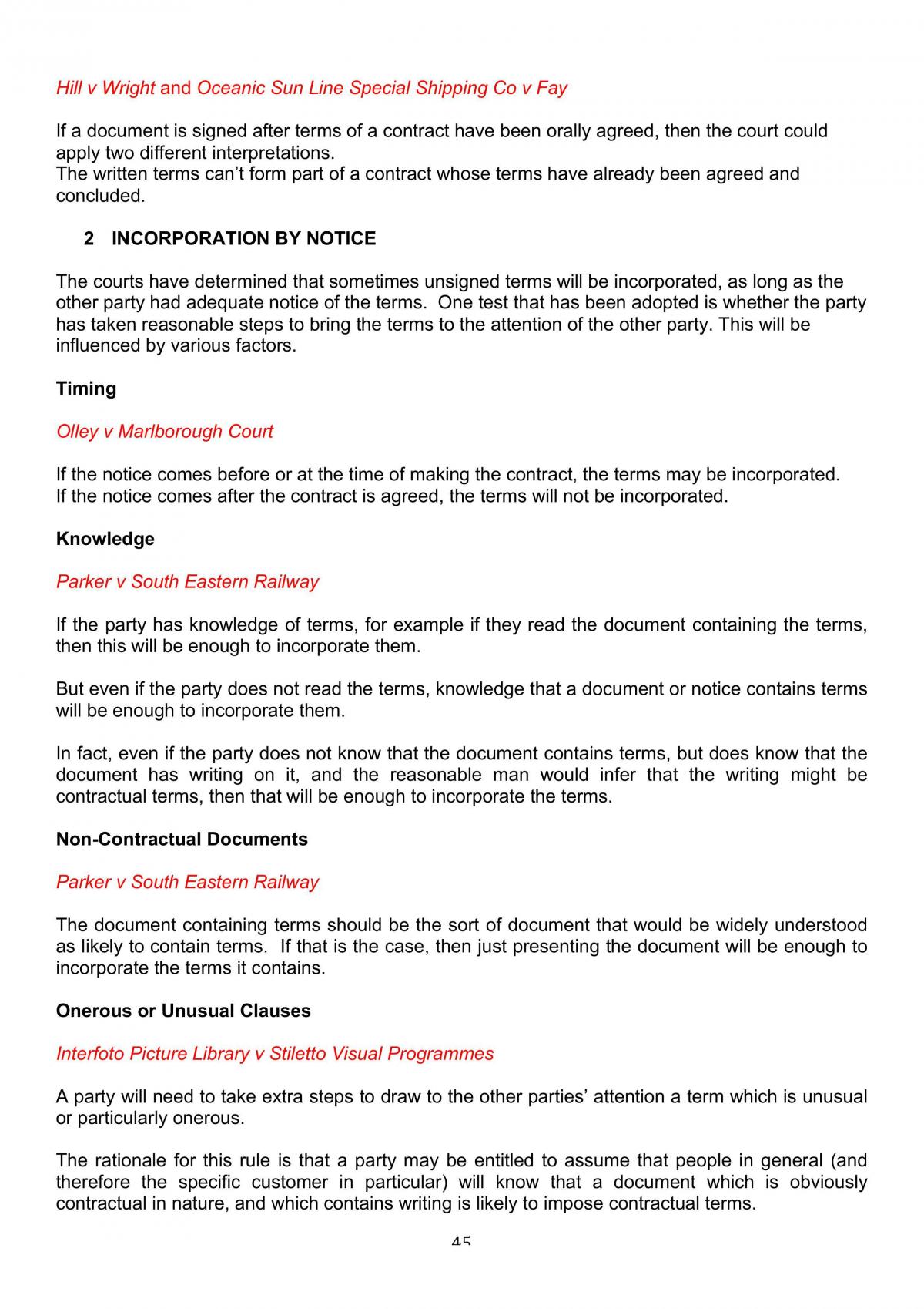 Contract Law 1 Complete Notes - Page 45
