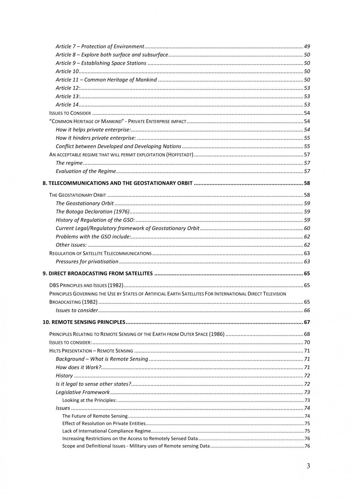 LAWS3190 Issue of Space Law Final Notes - Page 3