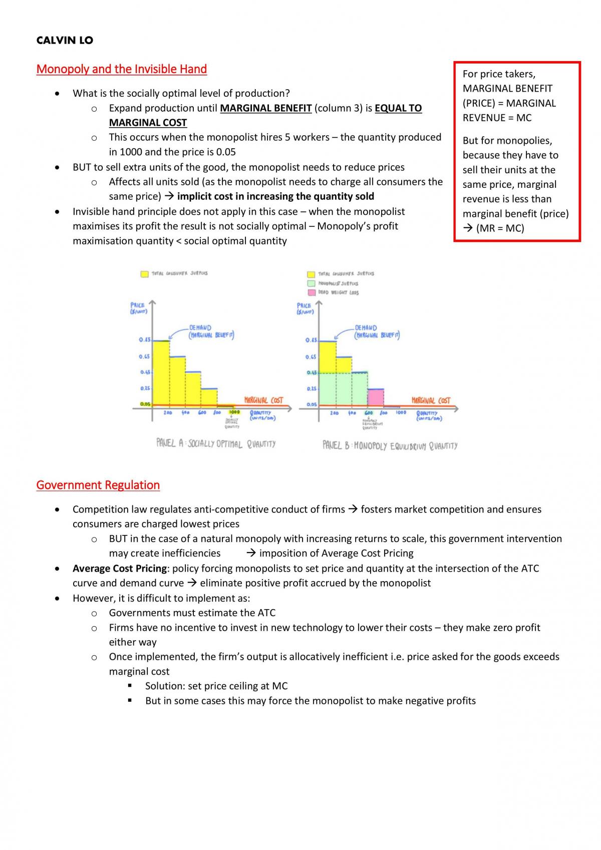 Complete notes for ECON1101 - Page 24