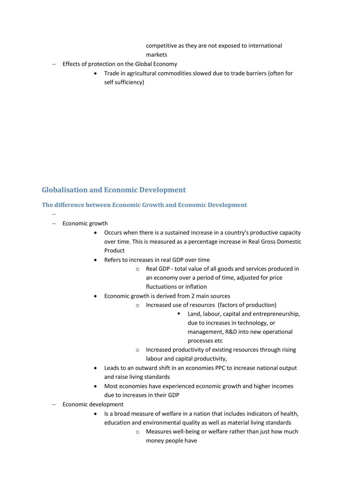 Economics Topic One Notes - Page 28