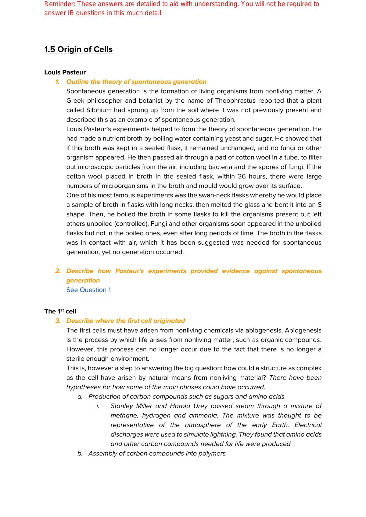 Biology Module 1 Study Notes - Page 28