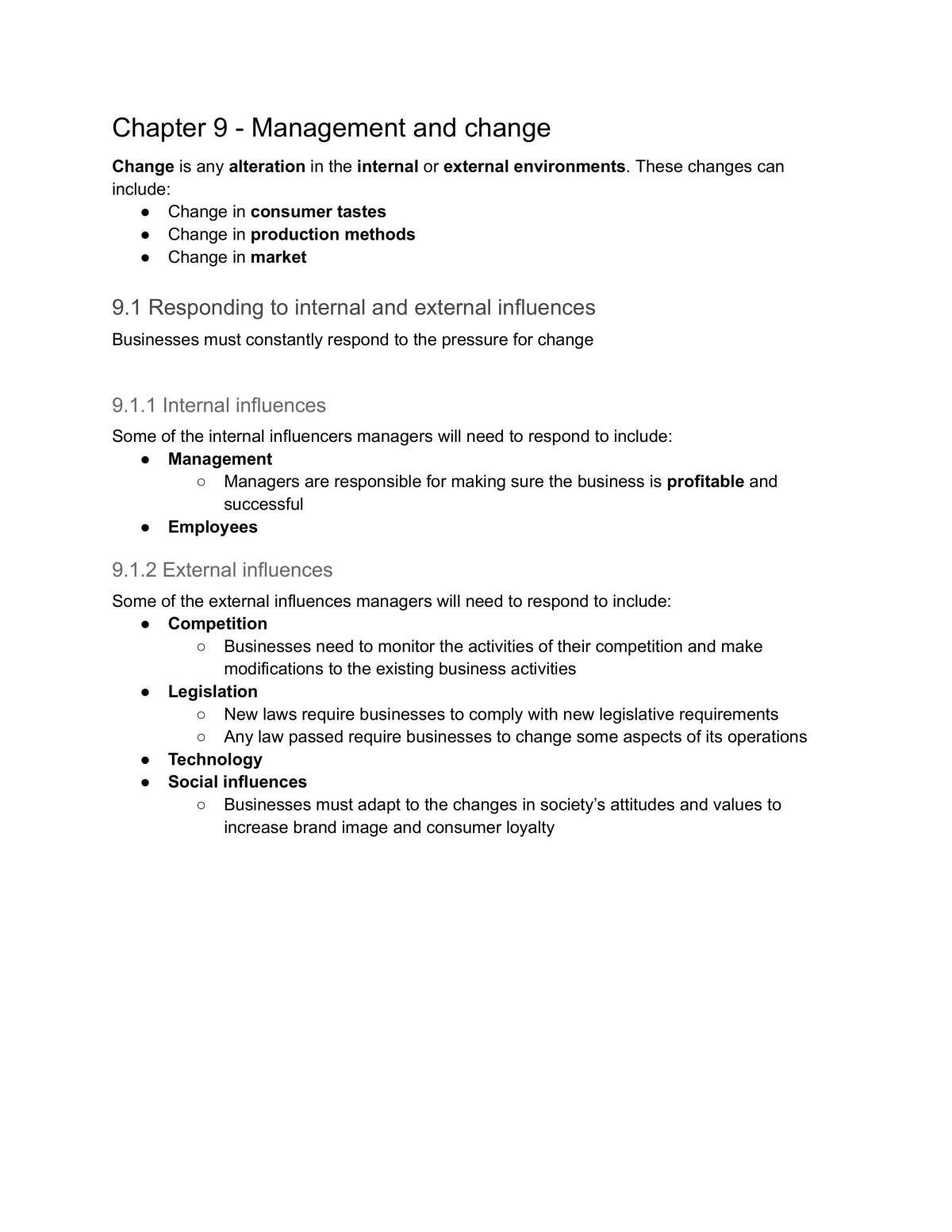 Complete study notes for Preliminary Business Studies - Page 36
