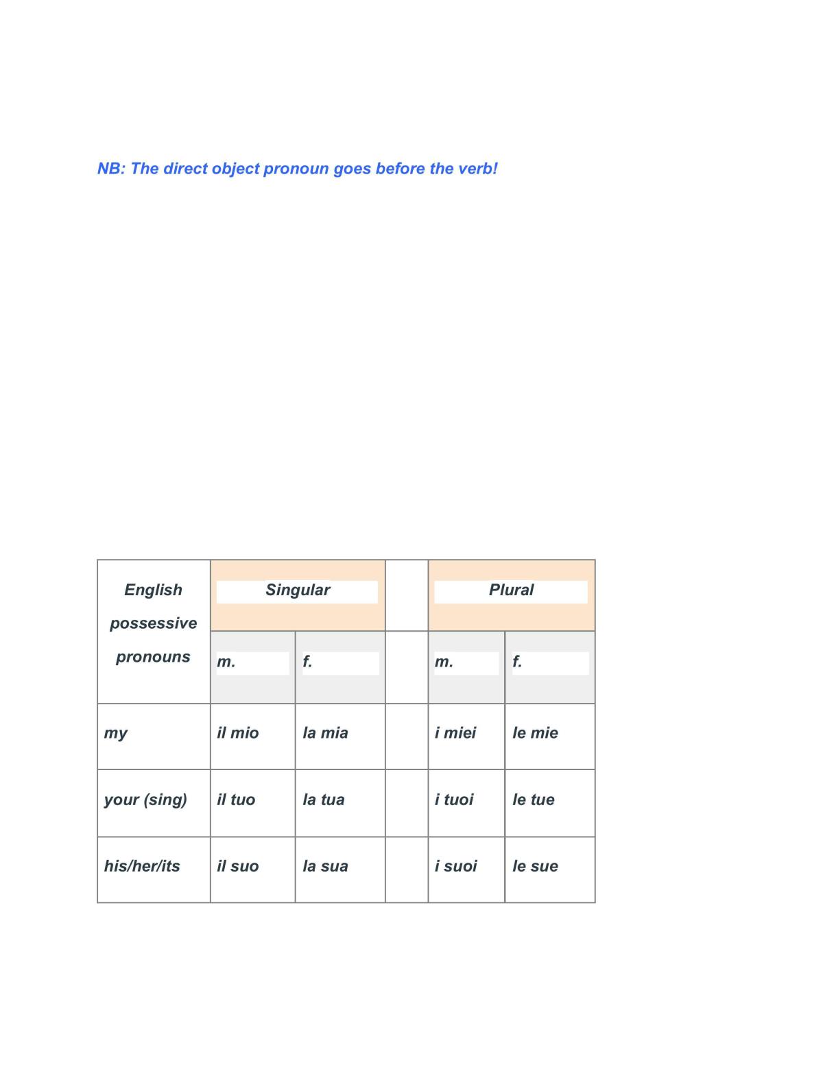 Italian Beg Full Course Notes  - Page 74