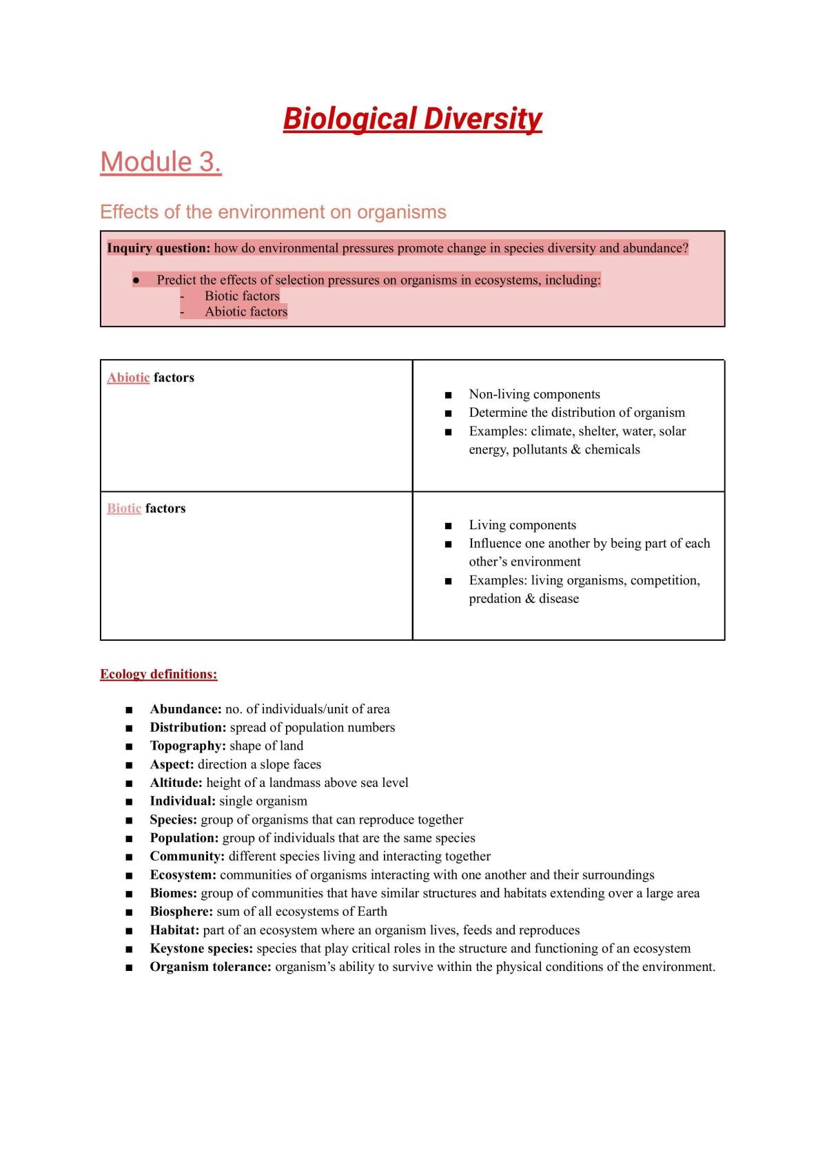 Biology preliminary syllabus notes - Page 23