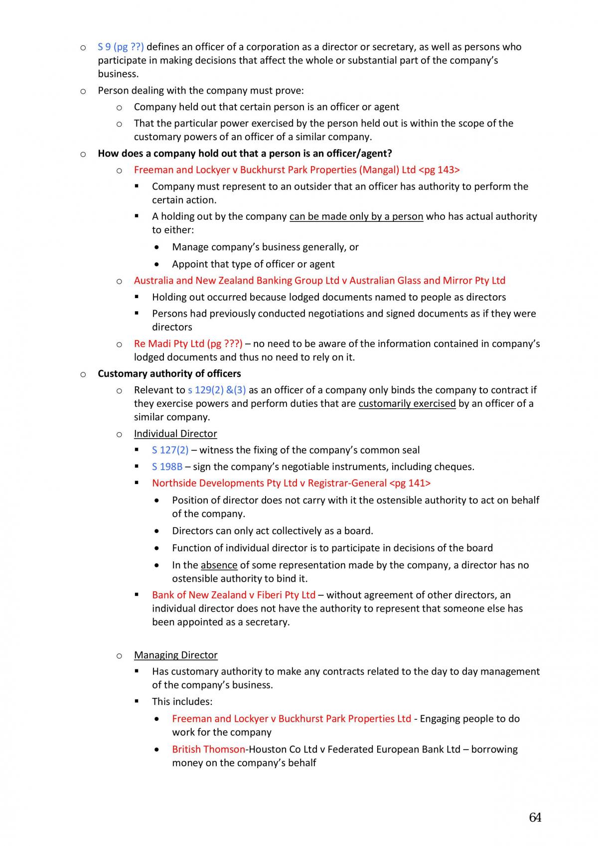 BTF2220 Full notes  - Page 64