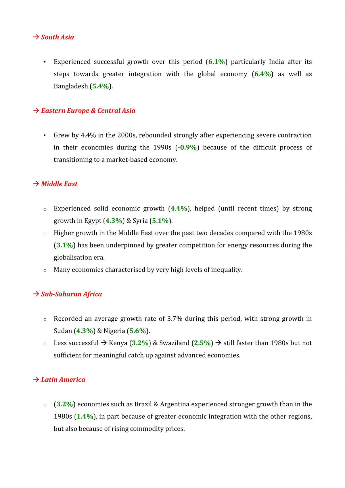 Topic One: Globalisation and Economic Development - Page 15