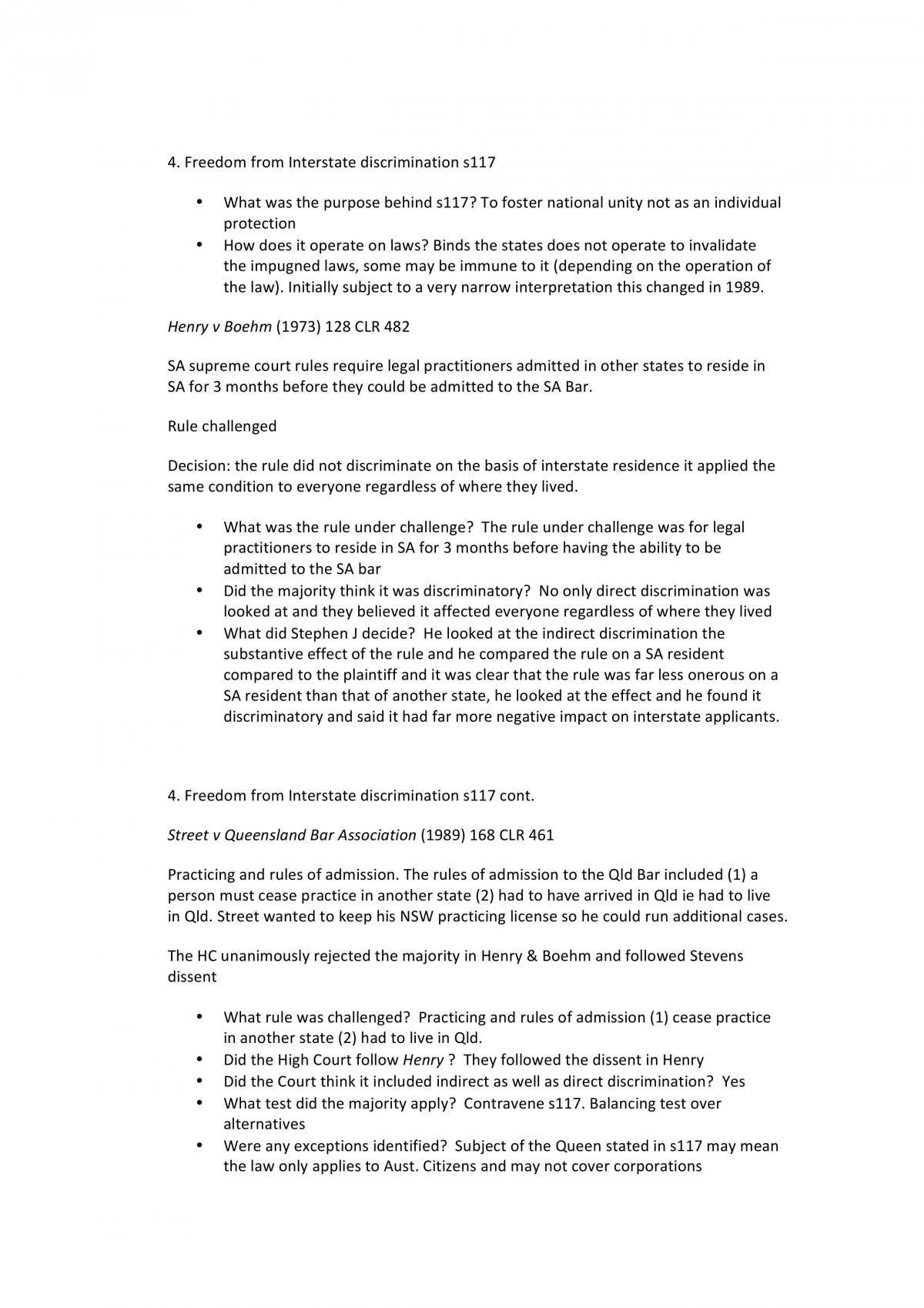 Topic 1 - 11 Notes 2015 Constitutional Law - Page 87