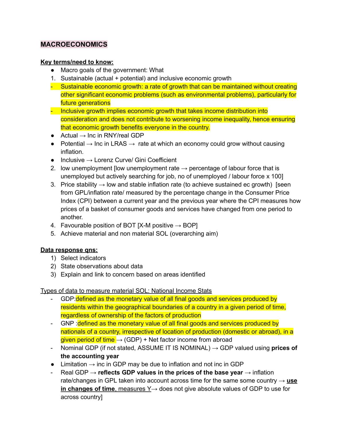 H2 Macroeconomics Notes - Page 3