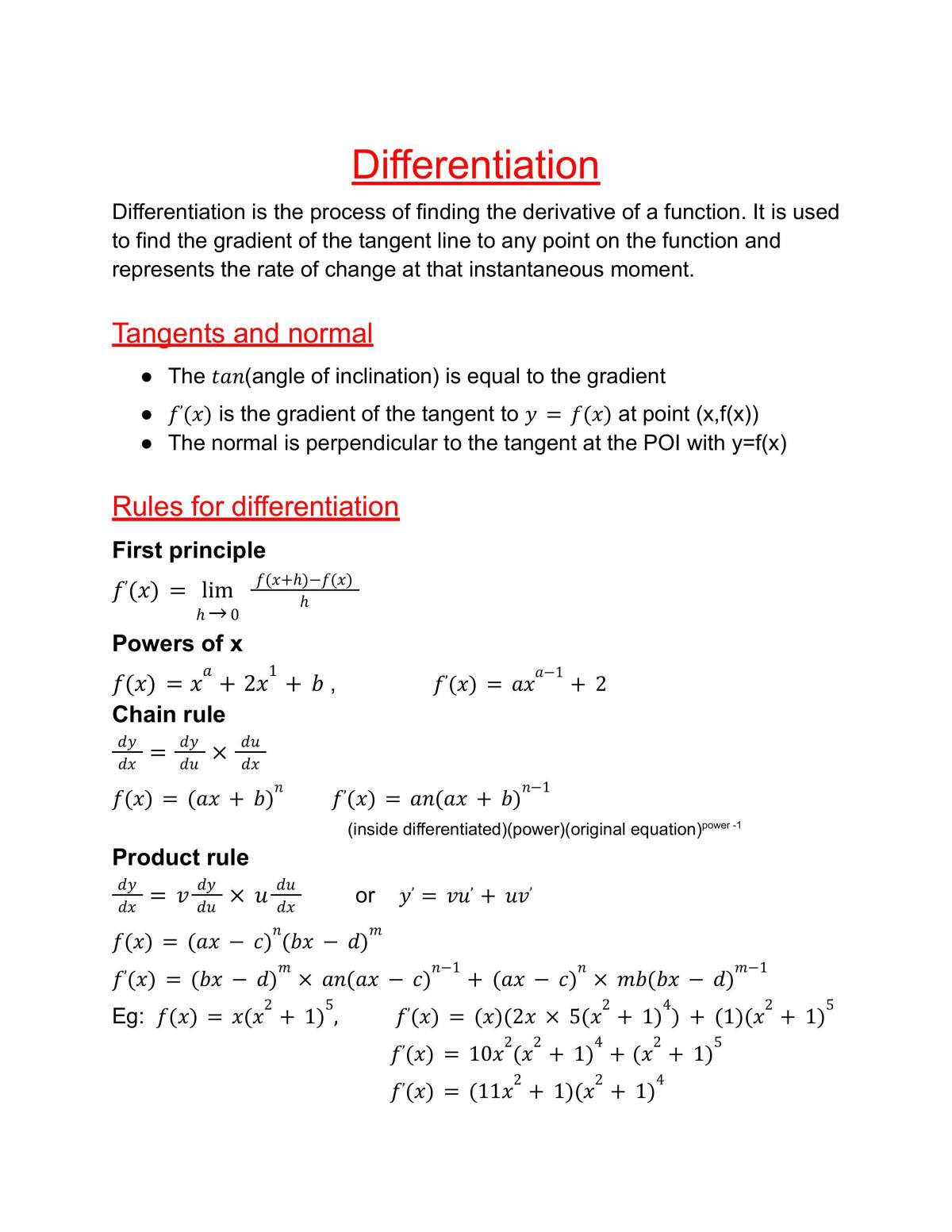 Year 11 Math Extension 1 and Advance Complete Course Note - Page 26