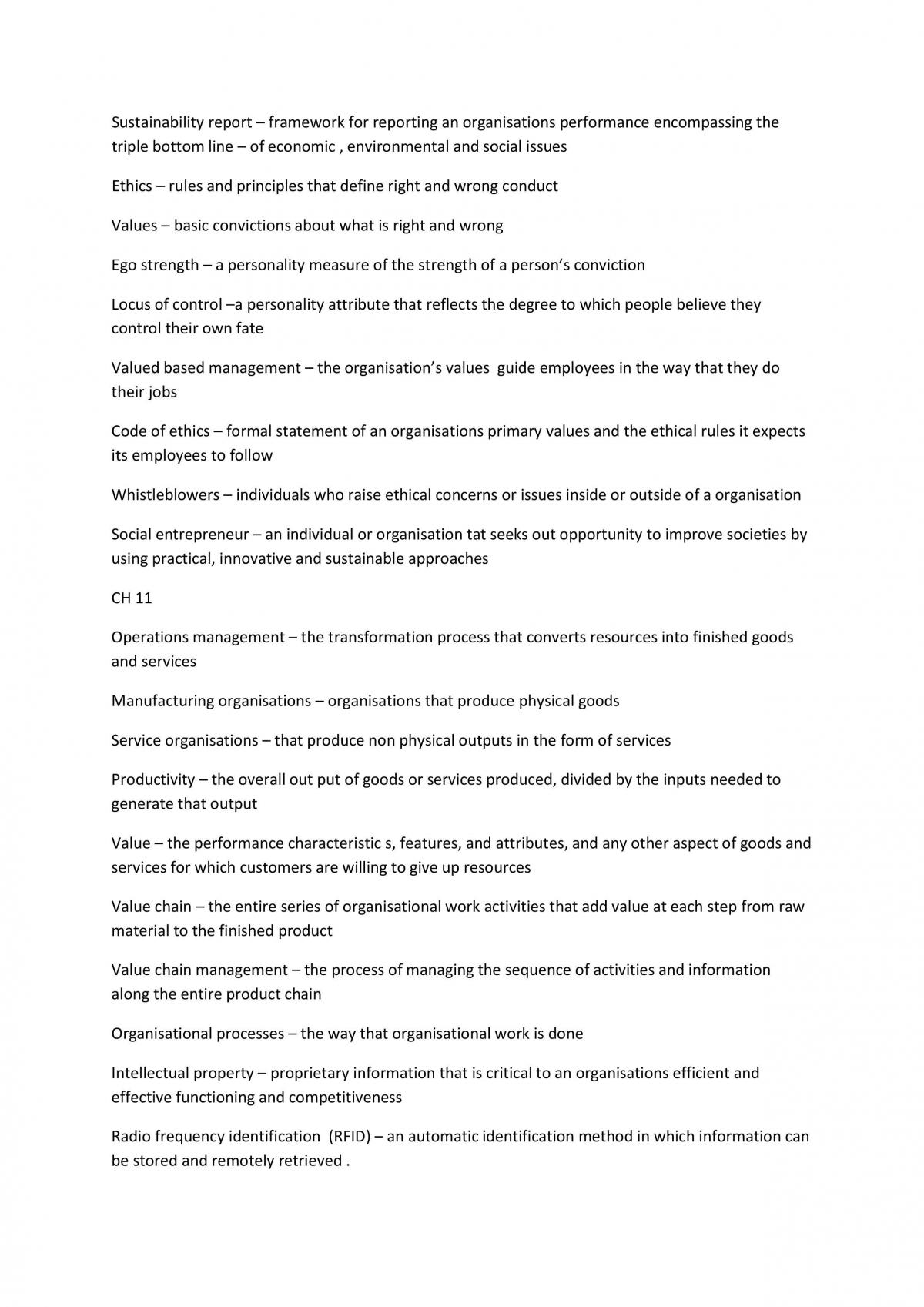 Managment Dynamics definitons for all chapters in the textbook - Page 16