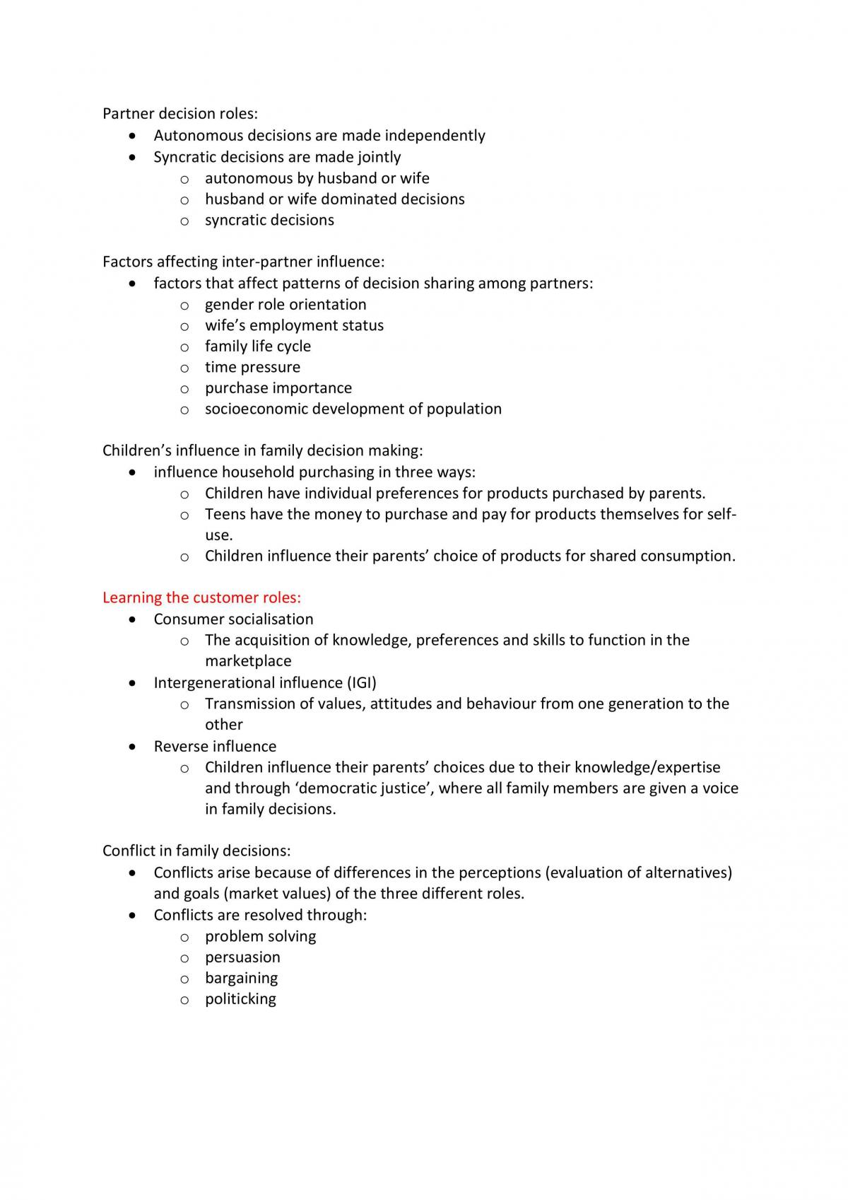 Buying Behavior Notes  - Page 29