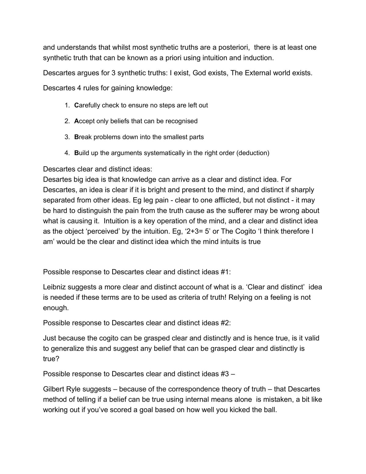 Aqa A-Level Philosophy - Epistemology Full A* Topic Notes.  - Page 26