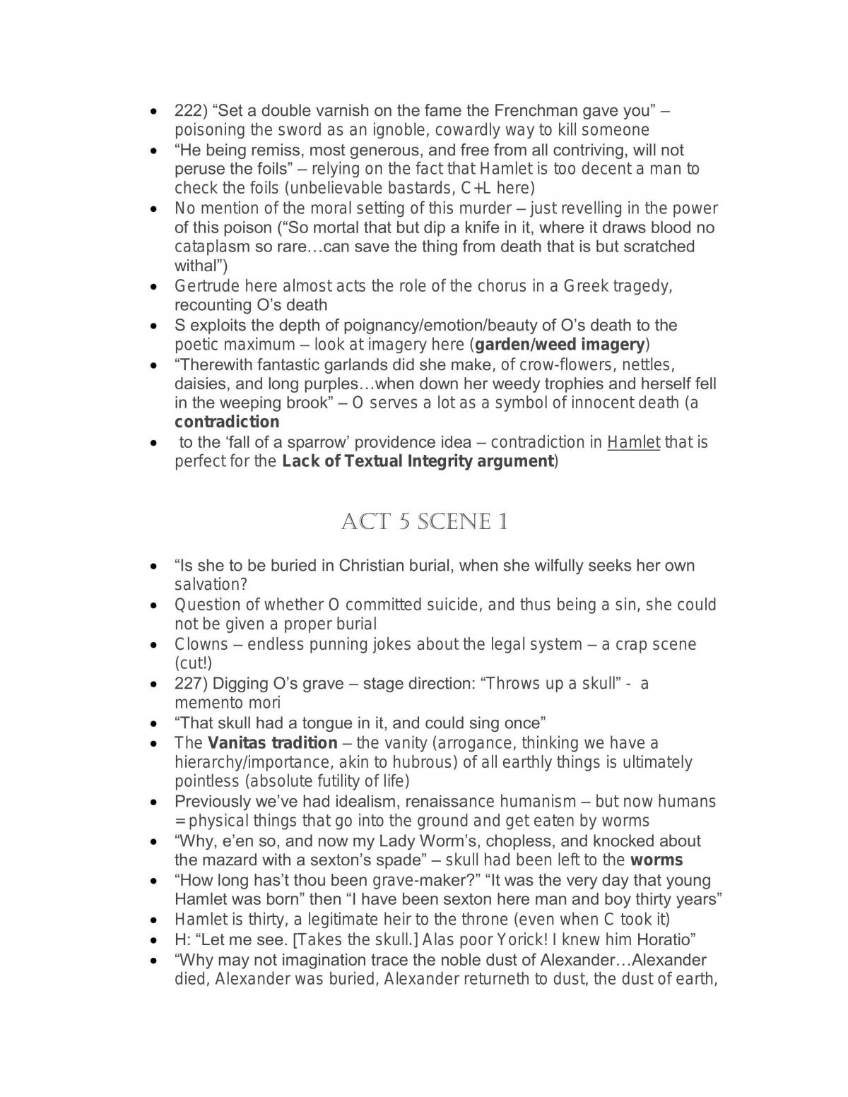 Hamlet Notes - Page 21