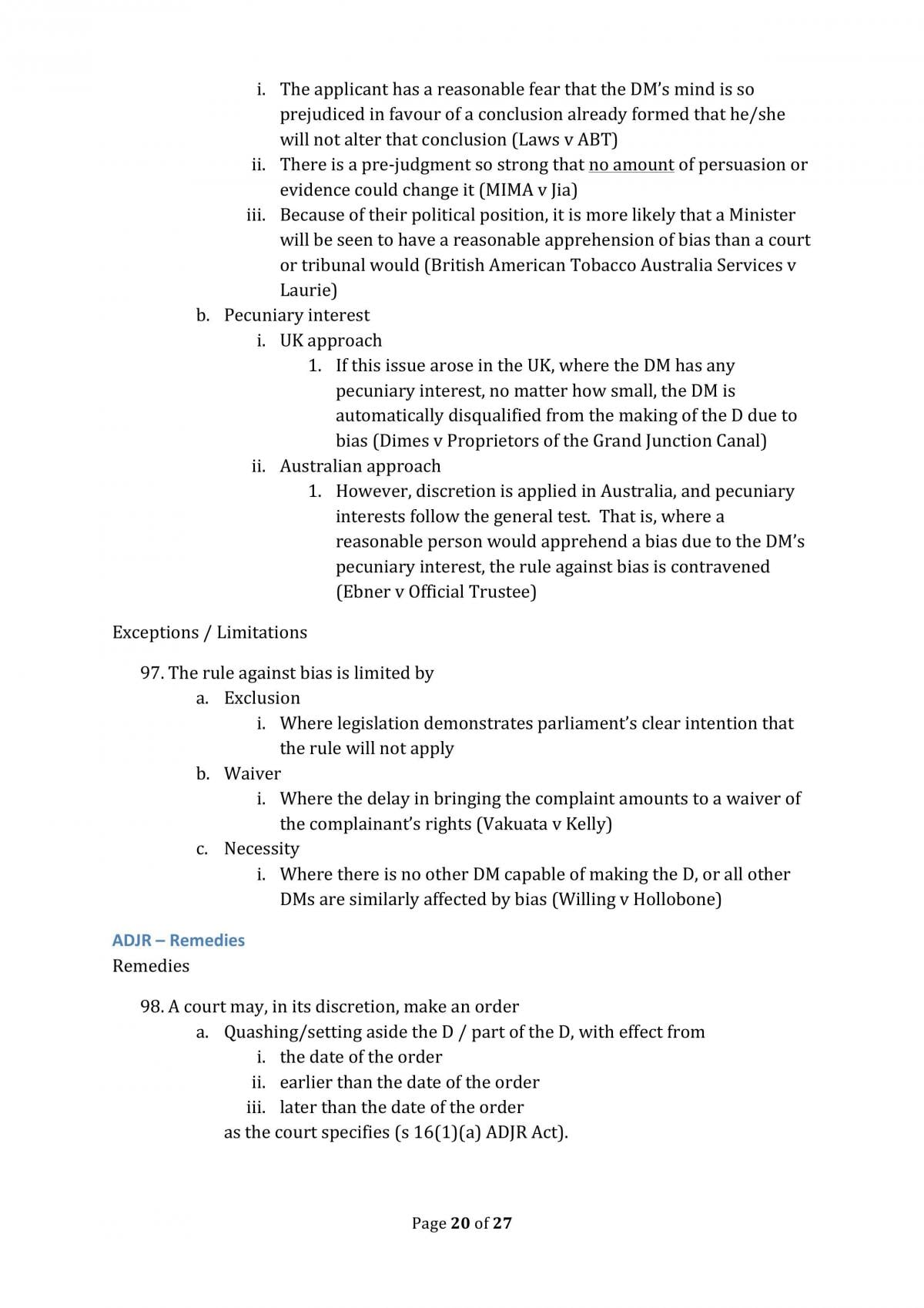 Administrative Law Study Notes - Page 20
