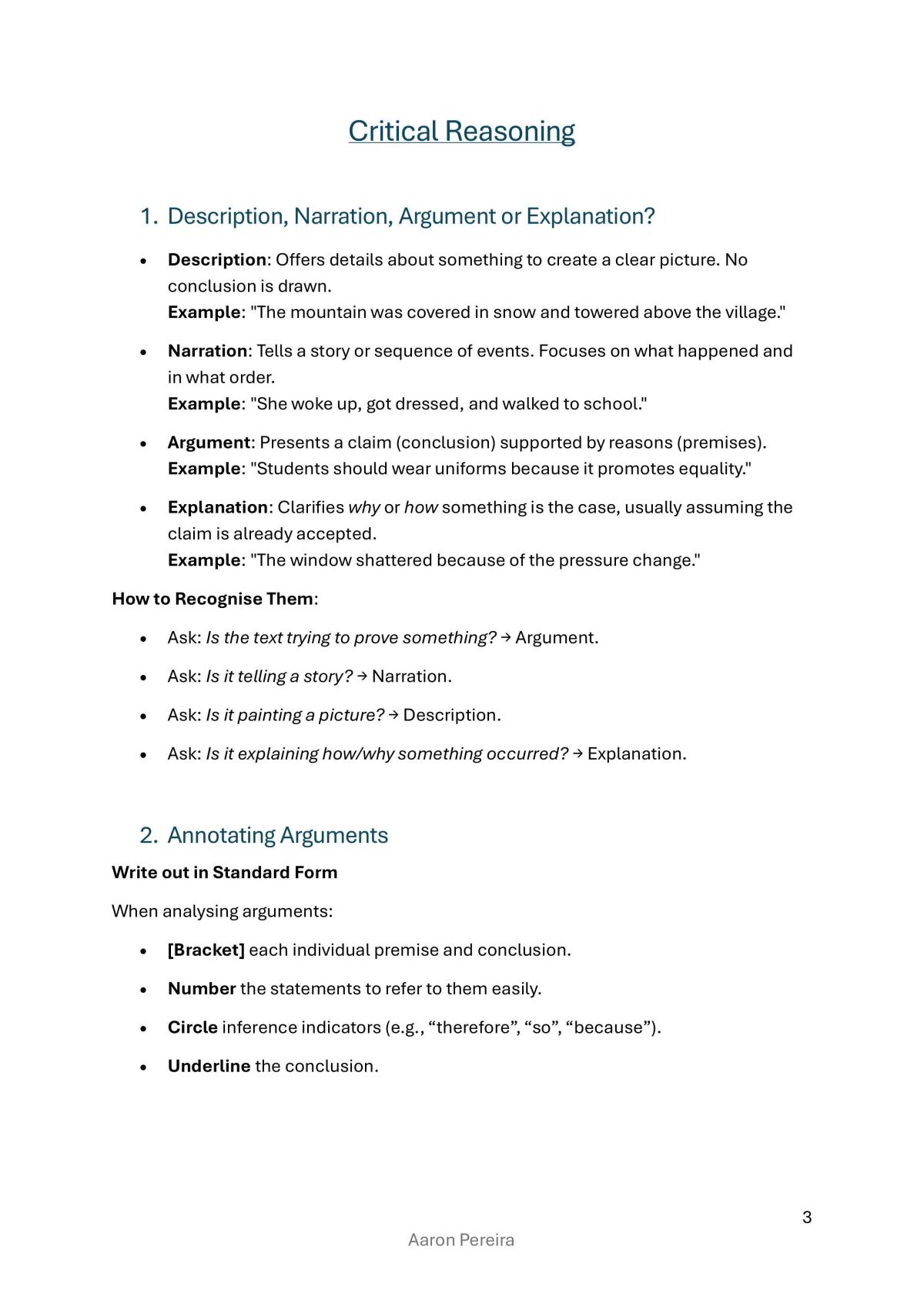 Philosophy and Ethics Unit 1 - Page 3