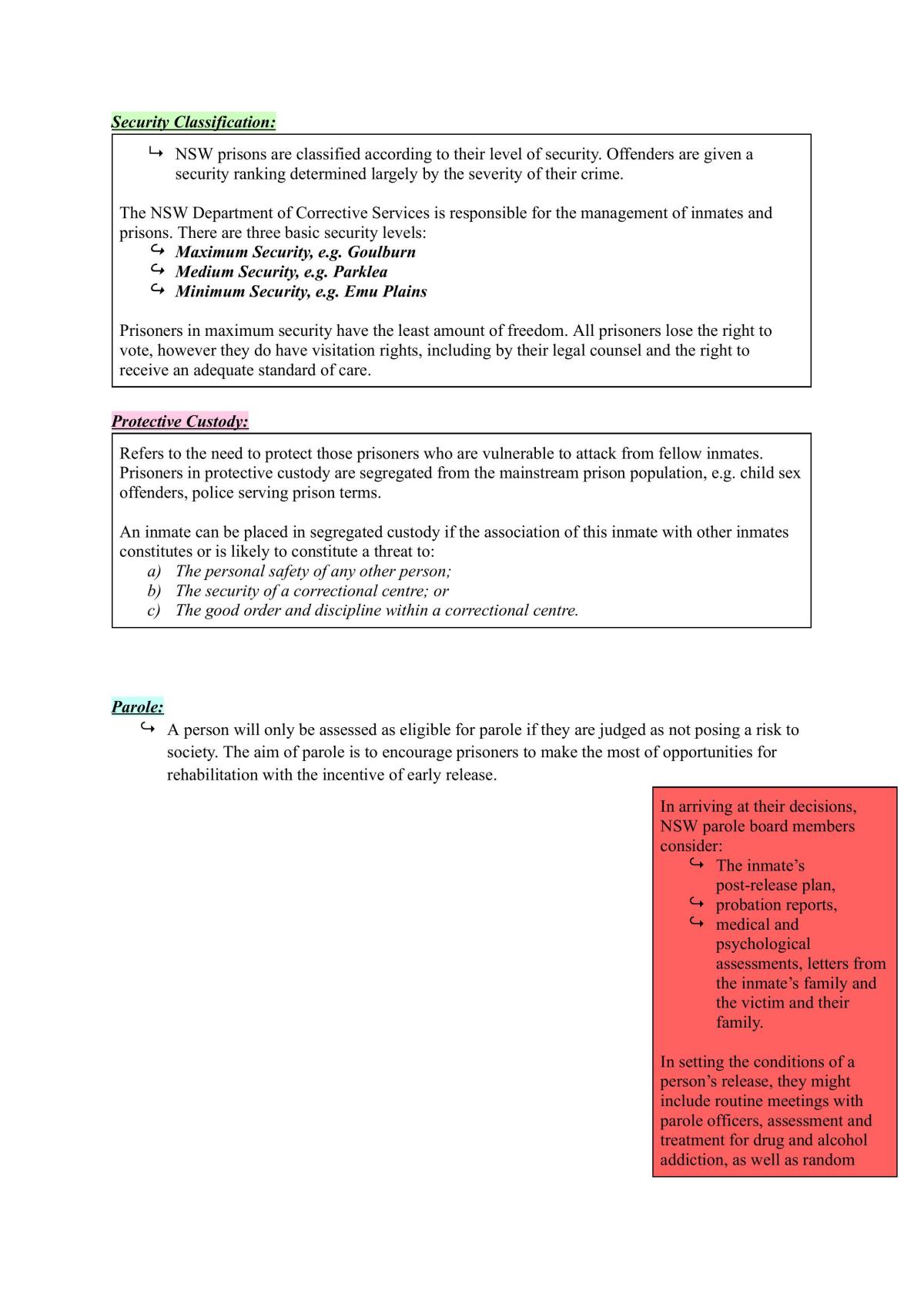 Full Crime Unit Legal Studies Notes - Page 93