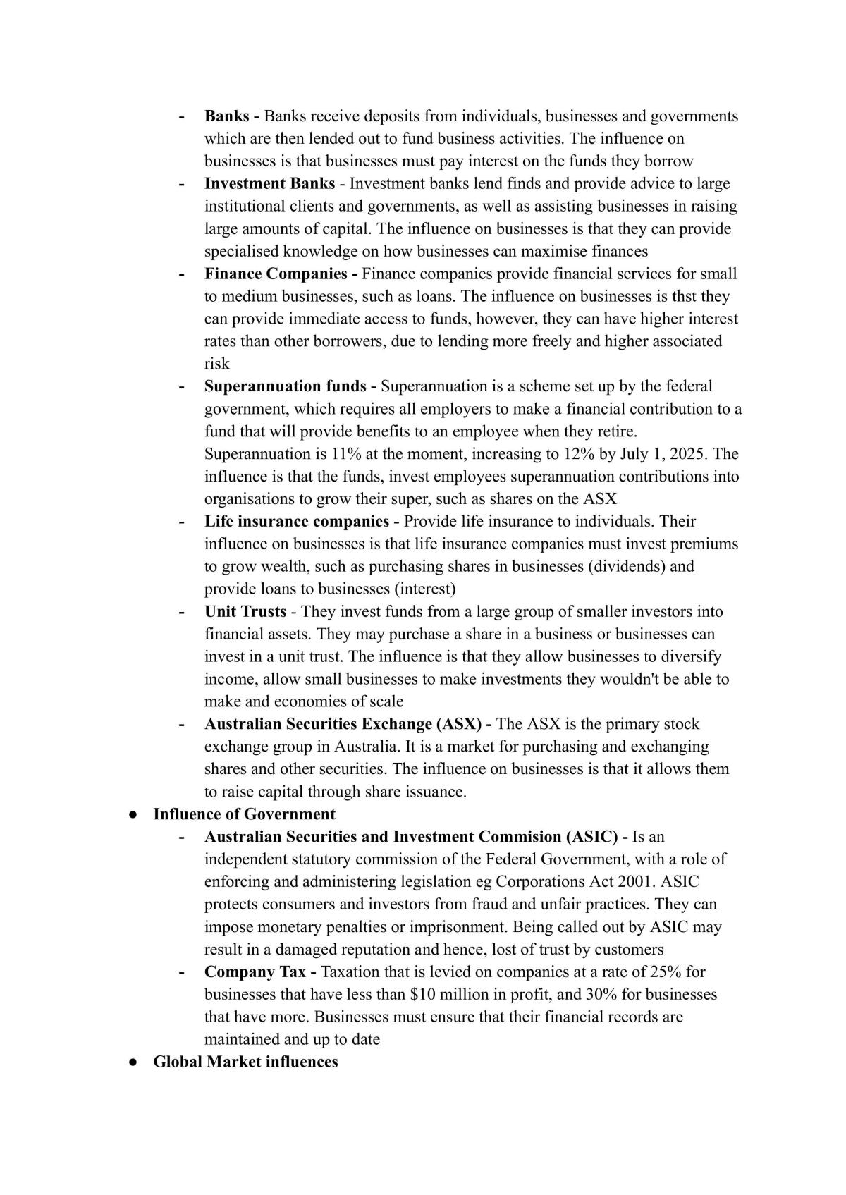HSC Business Studies - Complete Subject study notes - Page 16