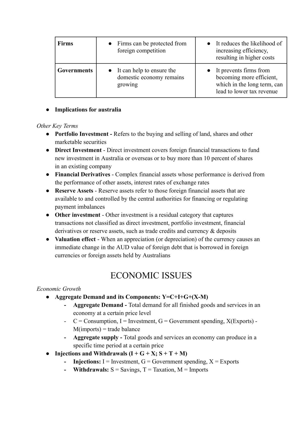 HSC Economics- Complete Subject study notes - Page 12
