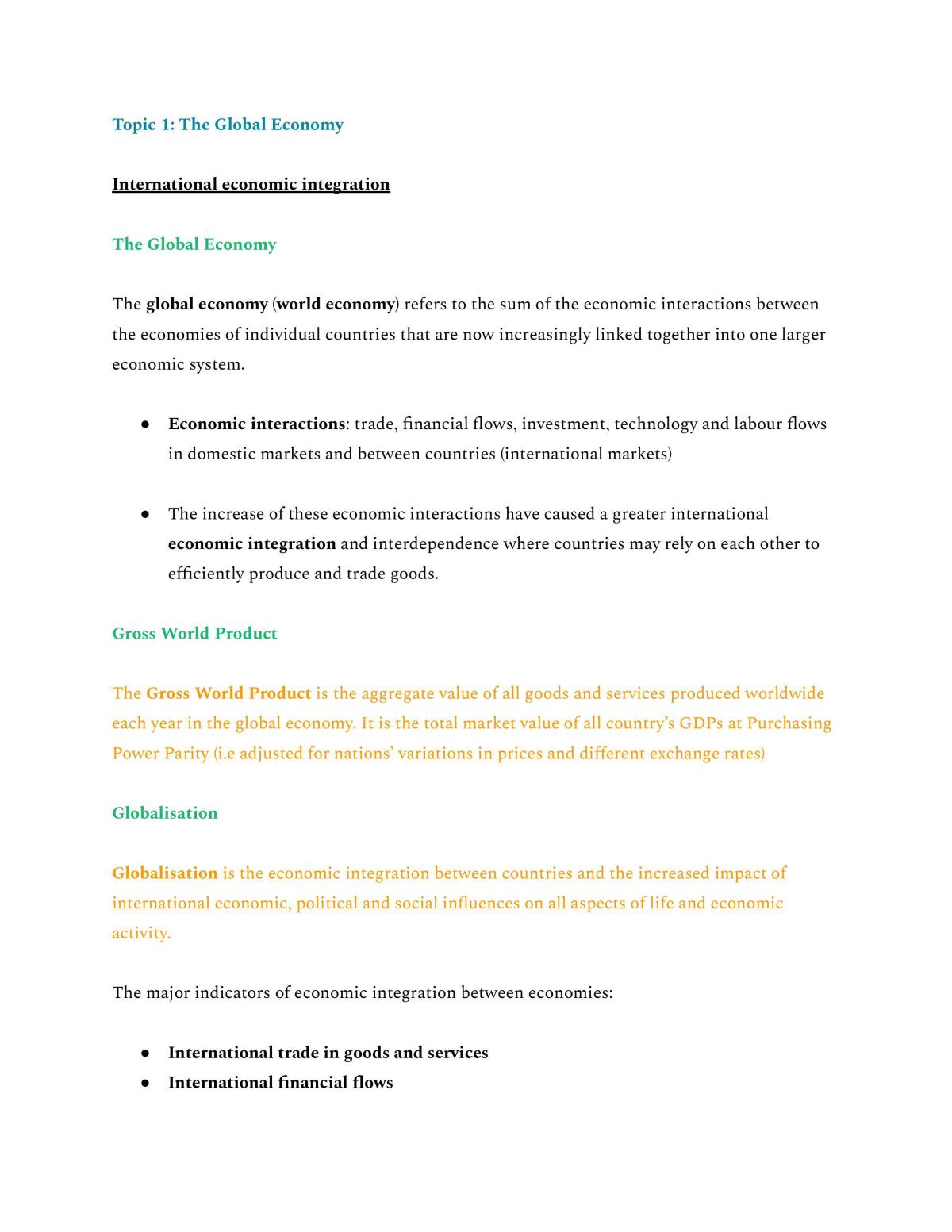 HSC Economics - Page 3